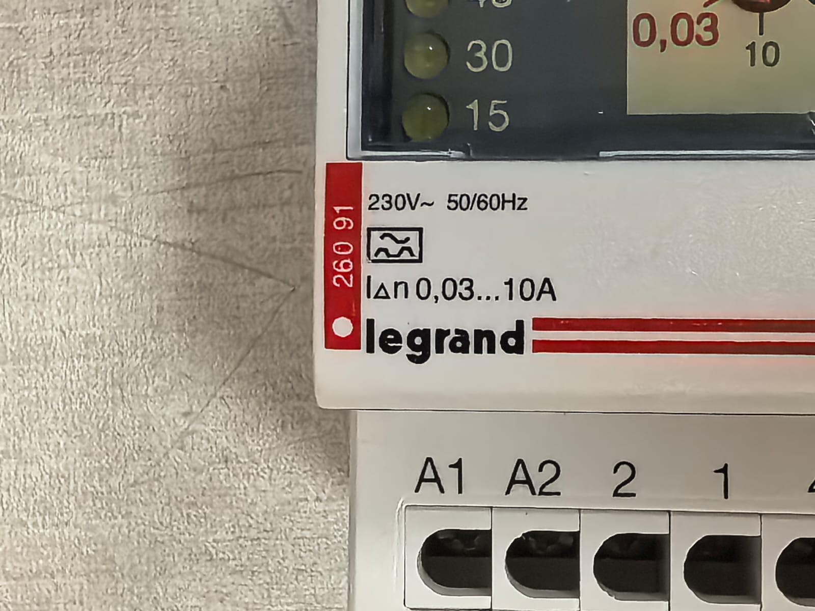 Legrand DPX 26091 LEGRAND DPX 26091 RESIDUAL CURRENT RELAY 230V 3