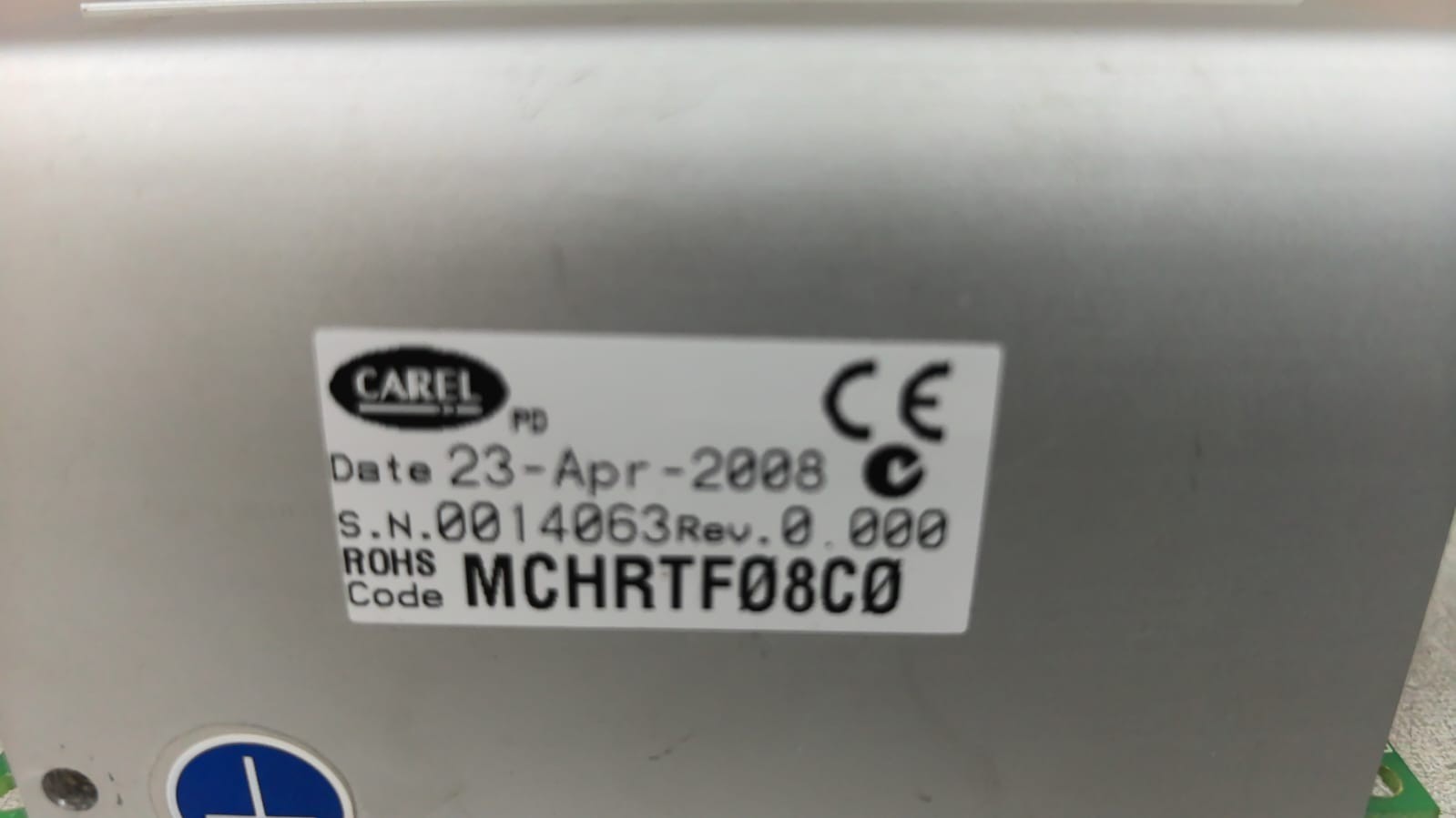 CAREL MCHRTF08C0 REV.0.000 CAREL MCHRTF08C0 REV.0.000 SINGLE-PHASE ELECTRONIC FAN SPEED CONTROLLER 8