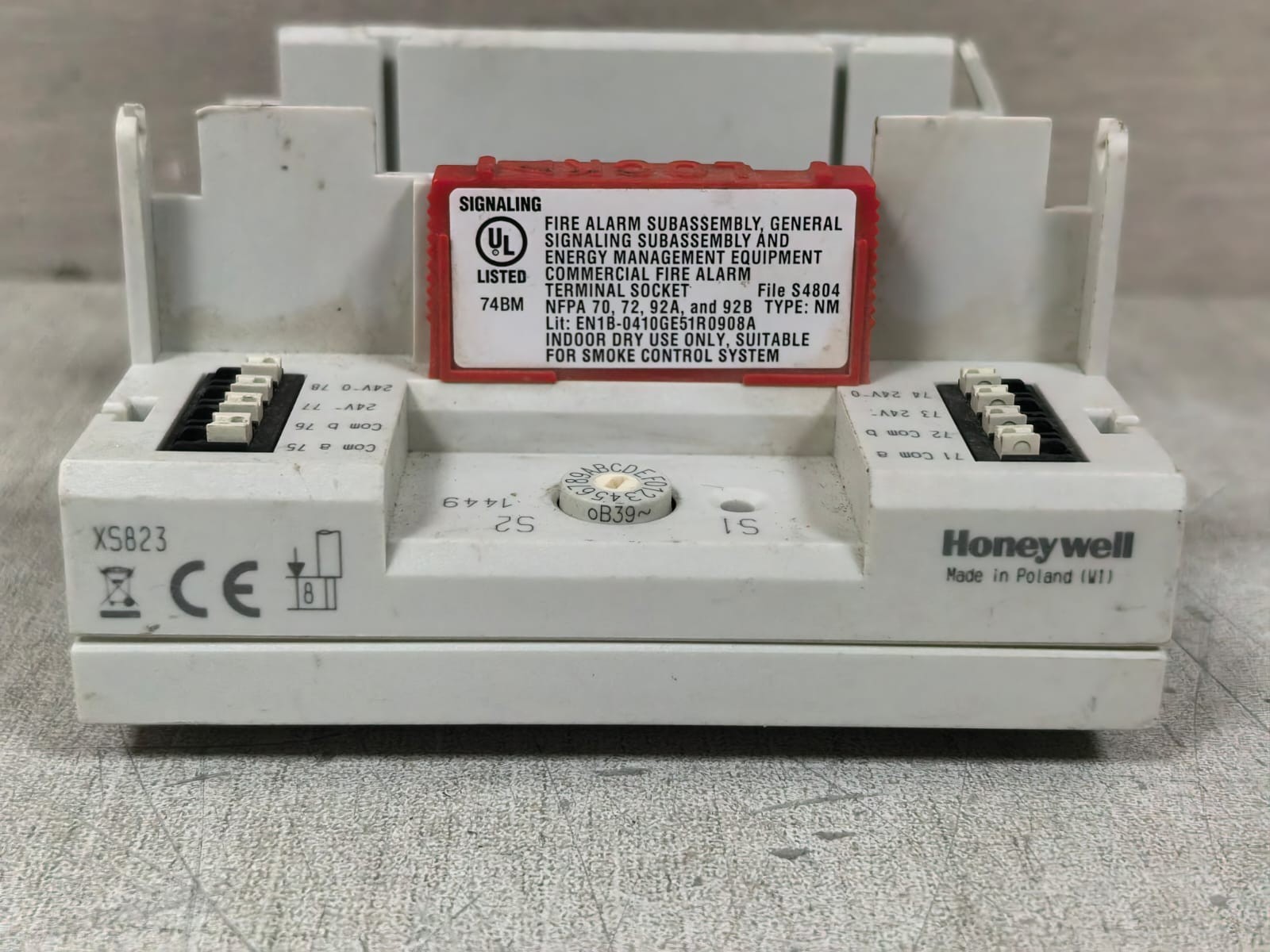 Honeywell XS823 HONEYWELL XS823 TERMINAL SOCKET 5
