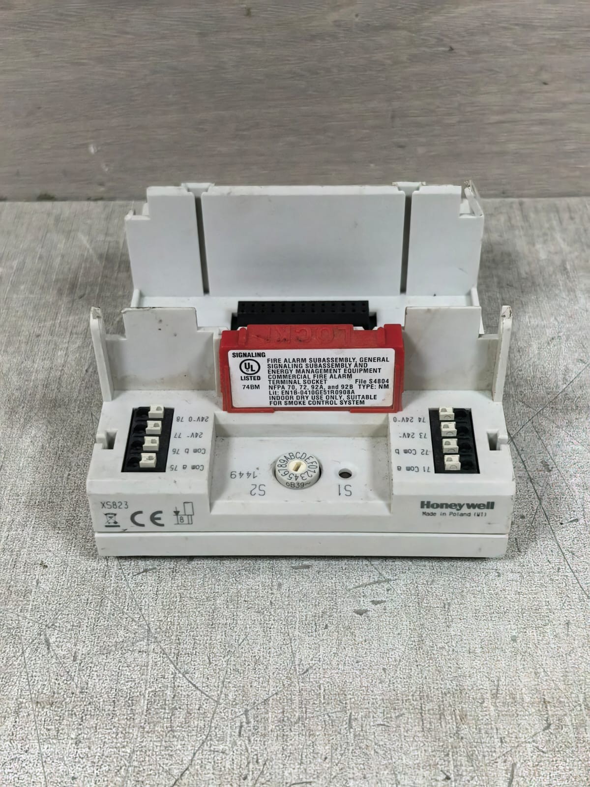 Honeywell XS823 HONEYWELL XS823 TERMINAL SOCKET 7