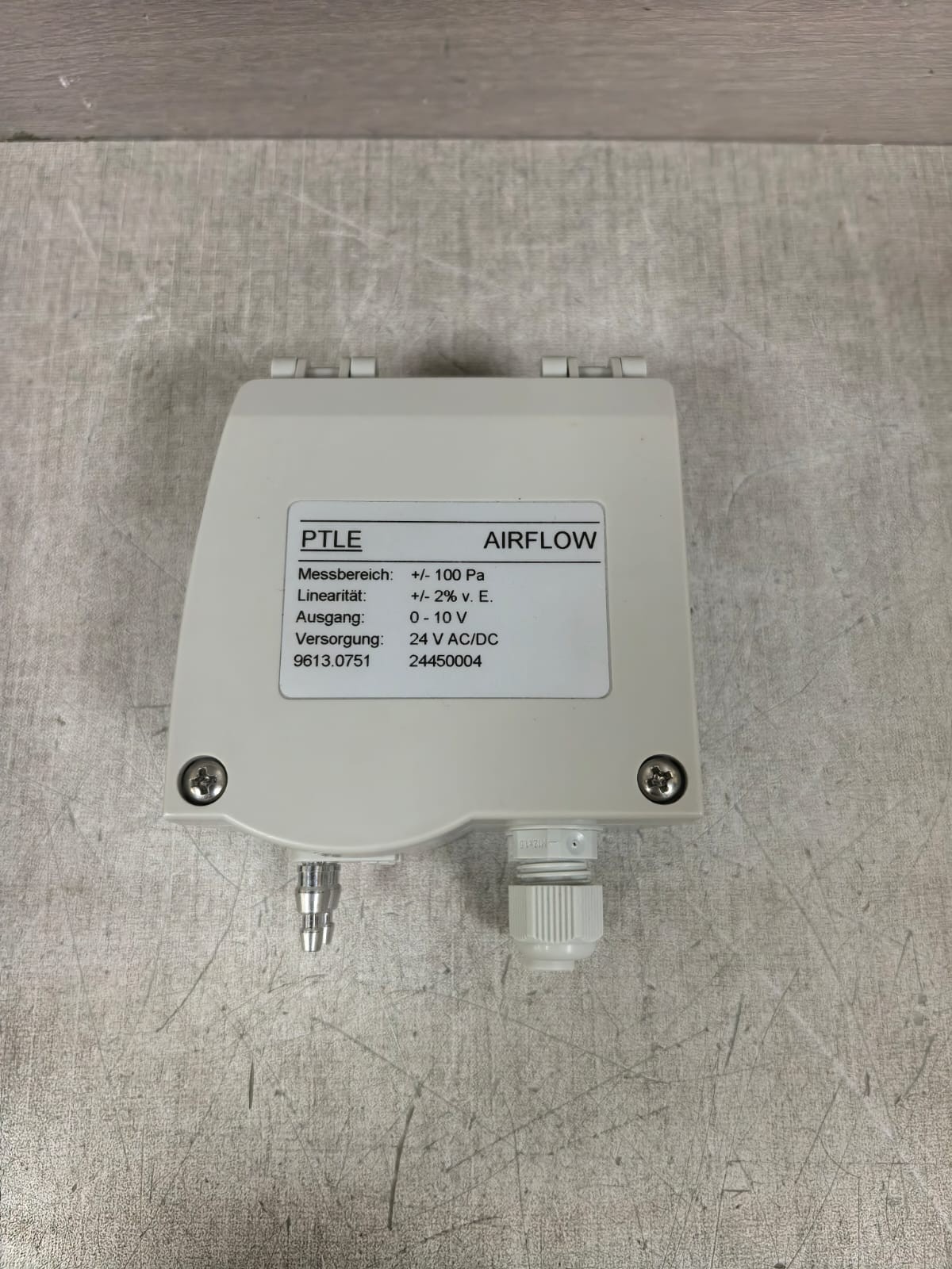 PTLE 9613.0751 PTLE 9613.0751 AIRFLOW PRESSURE TRANSMITTER 24VAC/DC 1
