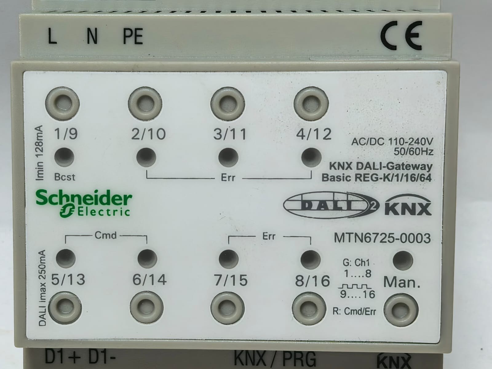 Schneider Electric MTN6725-0003 SCHNEIDER ELECTRIC MTN6725-0003 KNX DALI-GATEWAY BASIC REG-K/1/16/64 3