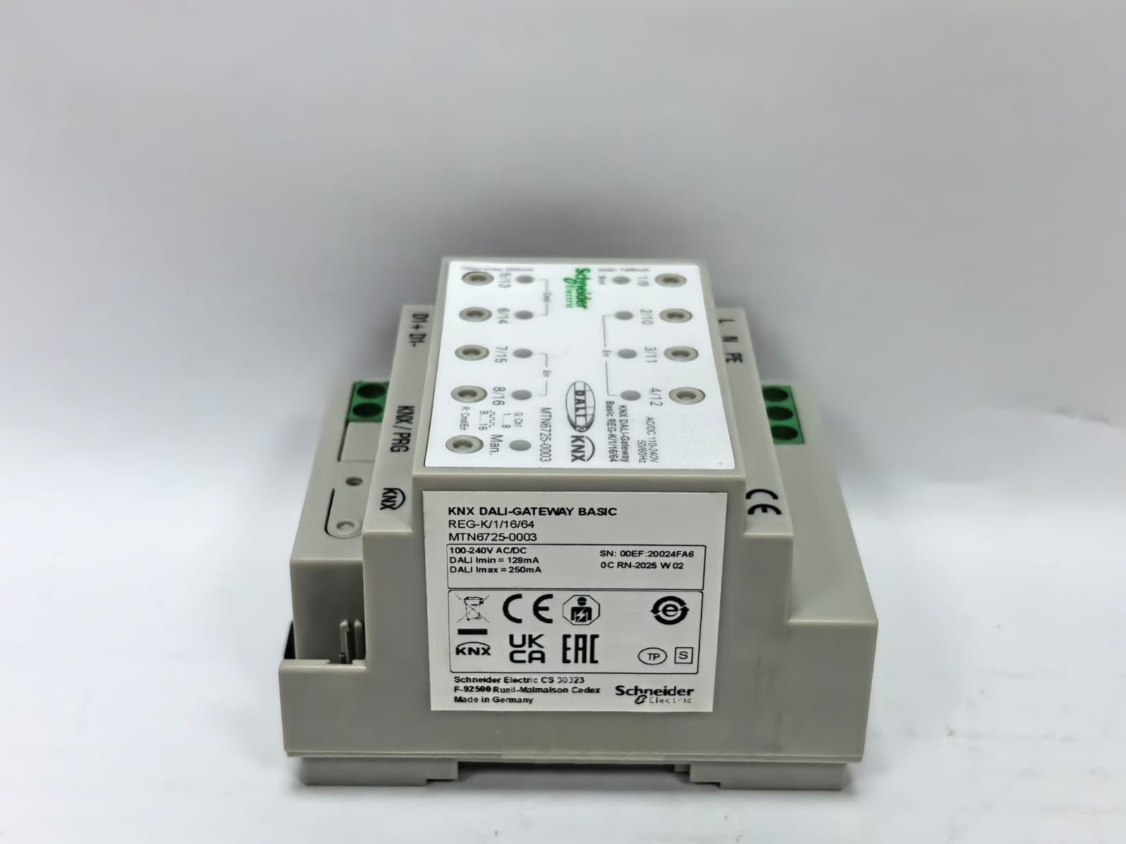 Schneider Electric MTN6725-0003 SCHNEIDER ELECTRIC MTN6725-0003 KNX DALI-GATEWAY BASIC REG-K/1/16/64 5