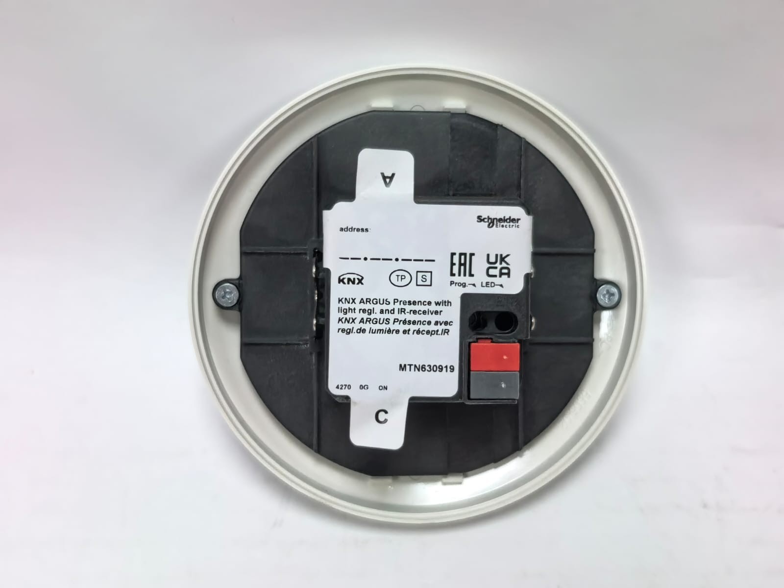 Schneider Electric MTN630919 SCHNEIDER ELECTRIC MTN630919 KNX ARGUS PRESENCE DETECTOR 4