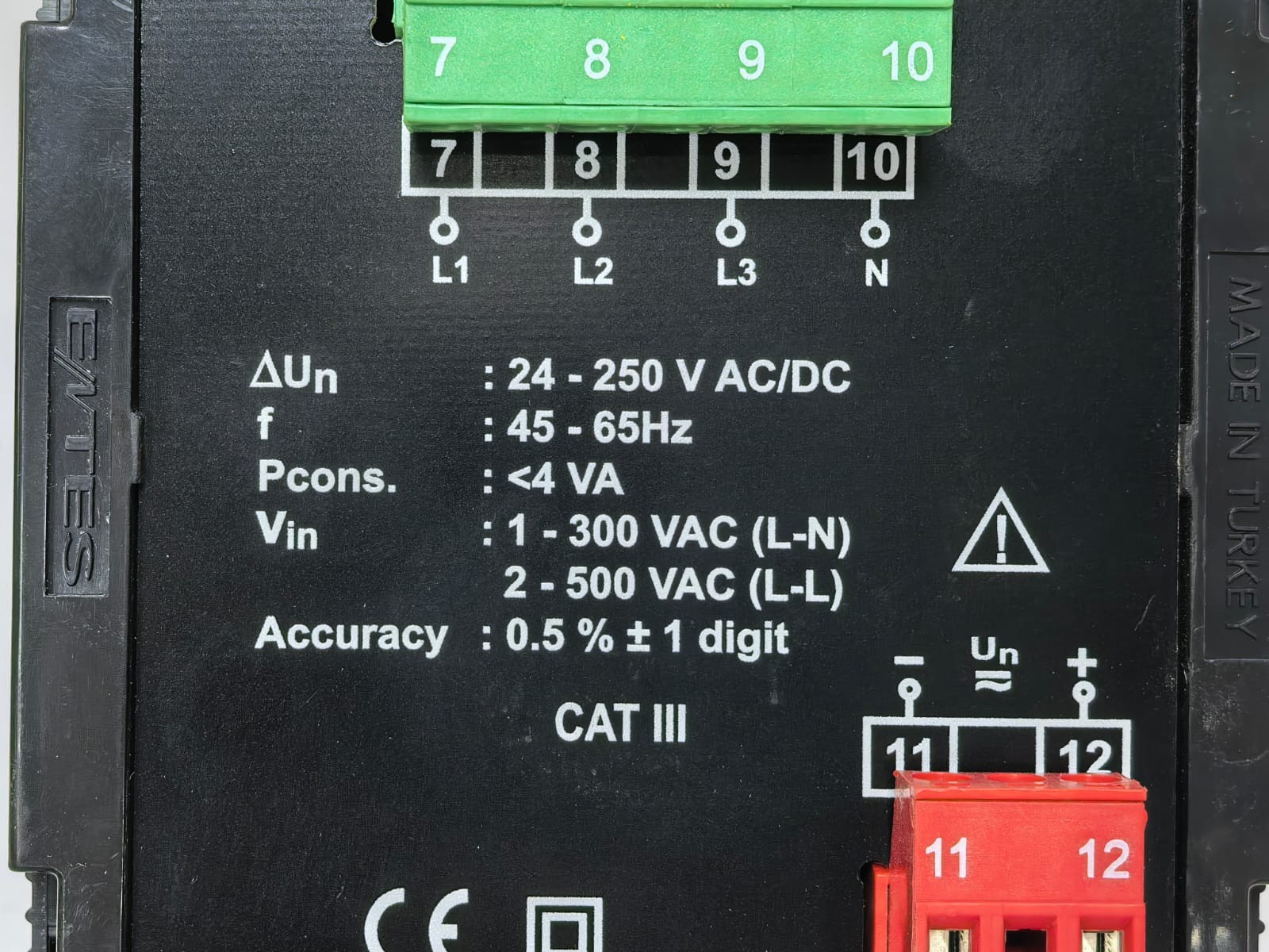 ENTES EVM-35 ENTES EVM-35 VOLTMETER 24-250VAC/DC 3