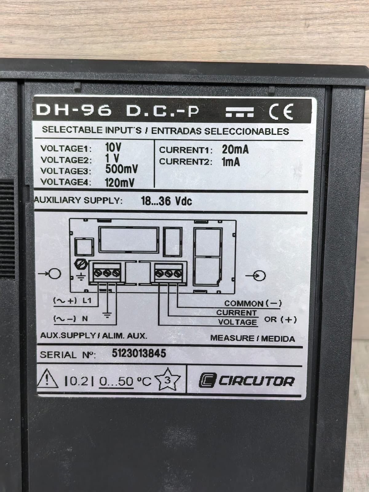 CIRCUTOR DH-96 D.C.-P CIRCUTOR DH-96 D.C.-P DIGITAL & MEASURING CONTROL INSTRUMENT 6