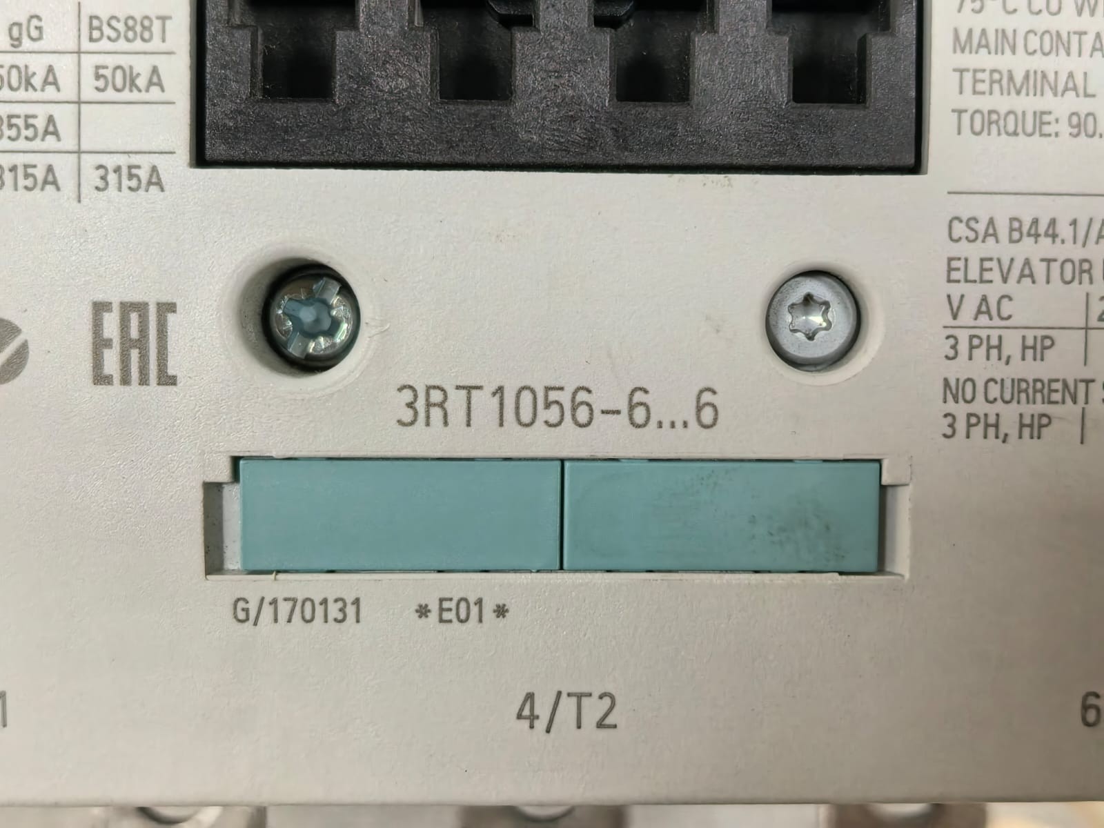 Siemens 3RT1056-3..6 / 3RT1056-6AP36 SIEMENS SIRIUS 3RT1056-3..6 / 3RT1056-6AP36 CONTACTOR 2