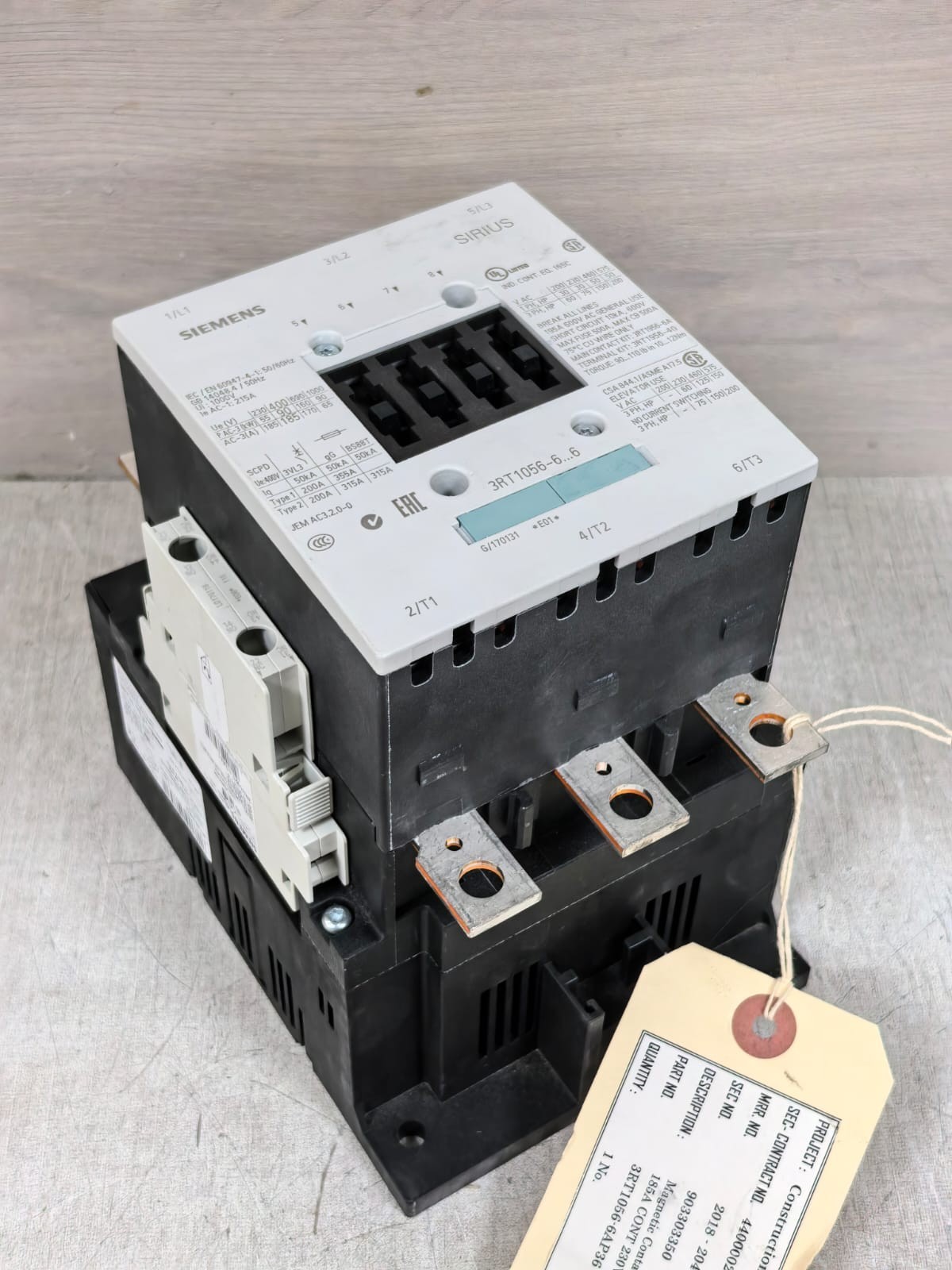 Siemens 3RT1056-3..6 / 3RT1056-6AP36 SIEMENS SIRIUS 3RT1056-3..6 / 3RT1056-6AP36 CONTACTOR 4