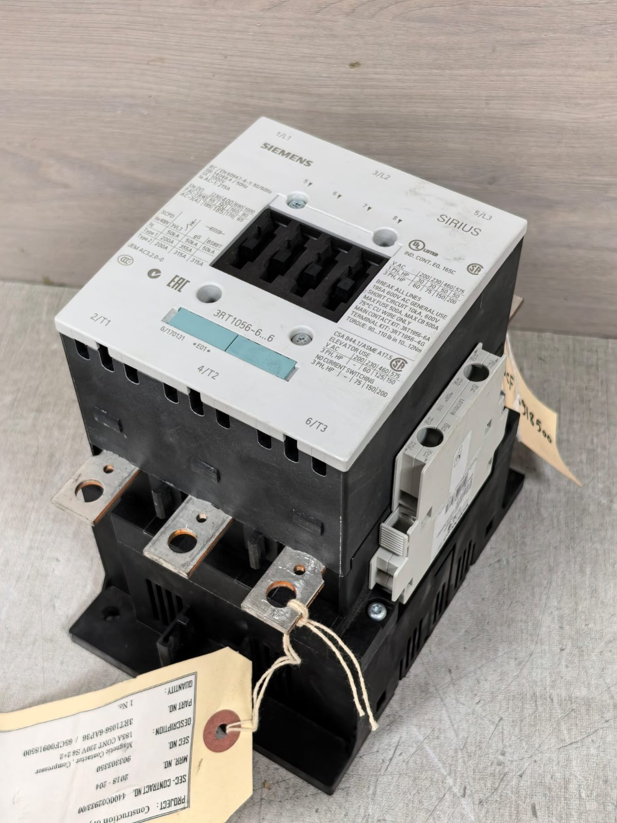 Siemens 3RT1056-3..6 / 3RT1056-6AP36 SIEMENS SIRIUS 3RT1056-3..6 / 3RT1056-6AP36 CONTACTOR 5