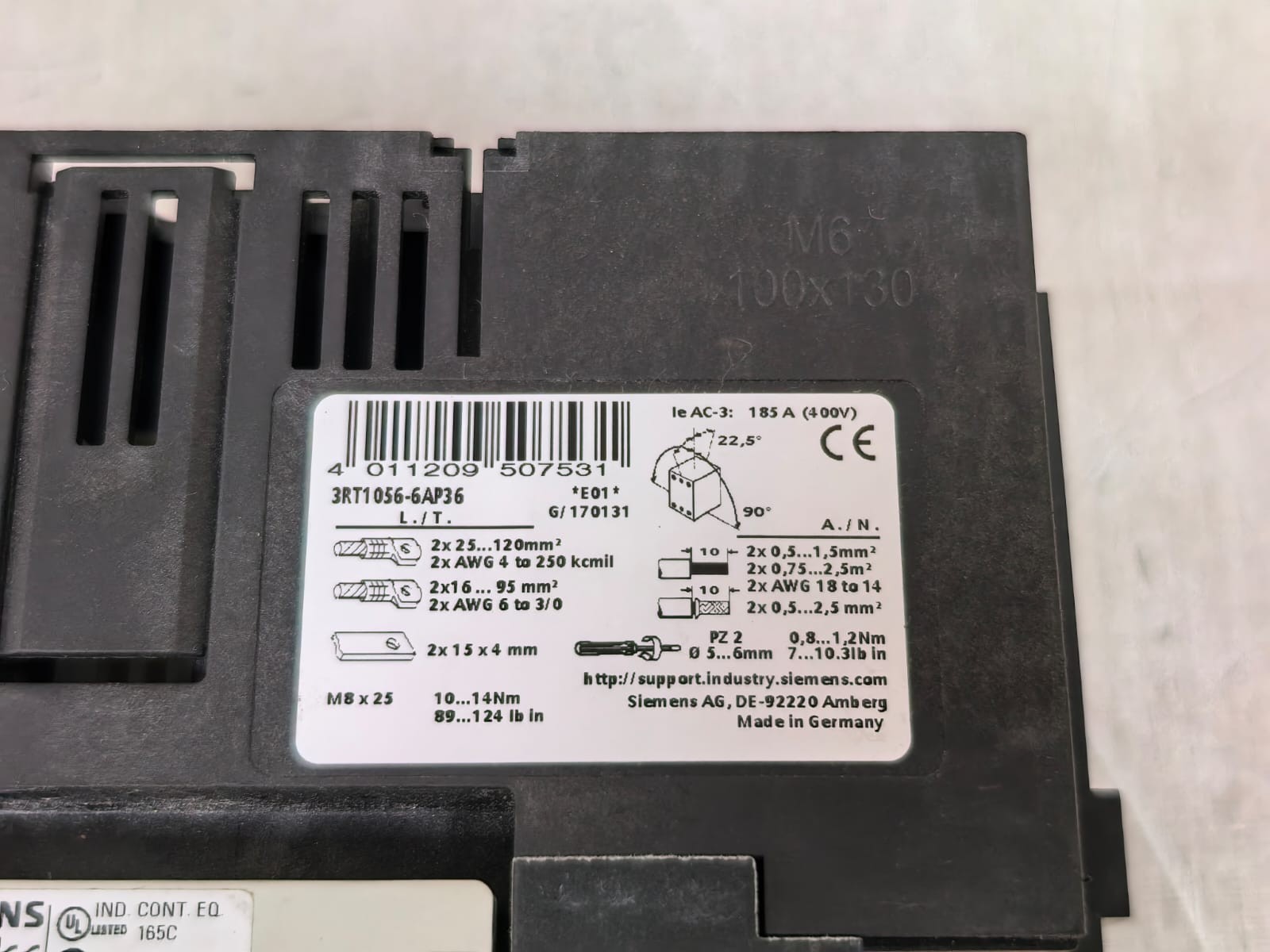 Siemens 3RT1056-3..6 / 3RT1056-6AP36 SIEMENS SIRIUS 3RT1056-3..6 / 3RT1056-6AP36 CONTACTOR 7