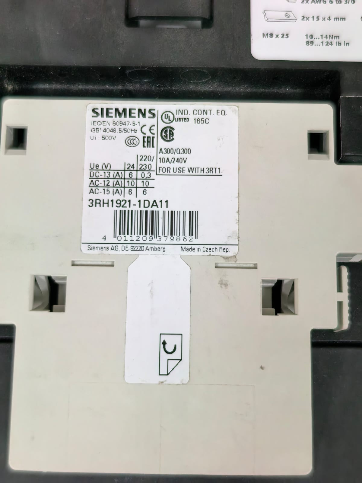 Siemens 3RT1056-3..6 / 3RT1056-6AP36 SIEMENS SIRIUS 3RT1056-3..6 / 3RT1056-6AP36 CONTACTOR 9