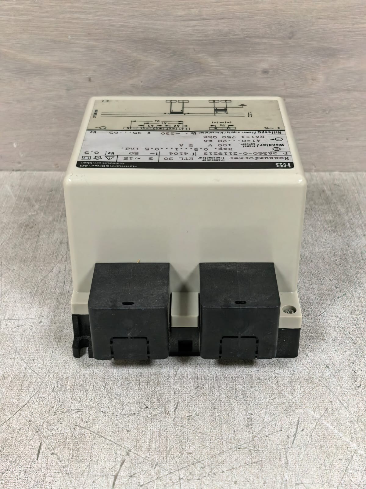 HARTMANN & BRAUN ETL 30 P 28360-0-2119213 HARTMANN & BRAUN ETL 30 P 28360-0-2119213 MESSUMFORMER TRANSDUCER 230V 5
