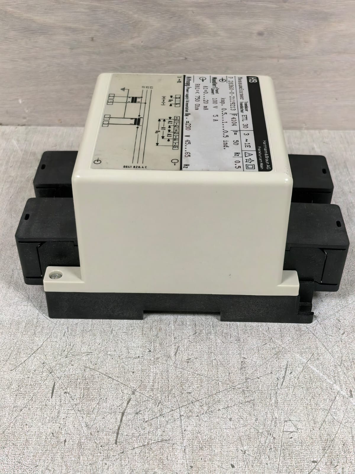 HARTMANN & BRAUN ETL 30 P 28360-0-2119213 HARTMANN & BRAUN ETL 30 P 28360-0-2119213 MESSUMFORMER TRANSDUCER 230V 9