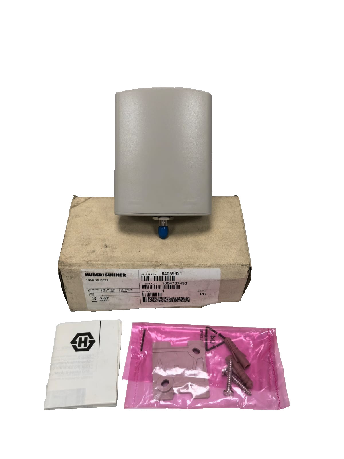 HUBER+SUHNER 84059621 HUBER+SUHNER 1356.19.0022 WiFi PATCH/DIRECTIONAL ANTENNA 84059621 1