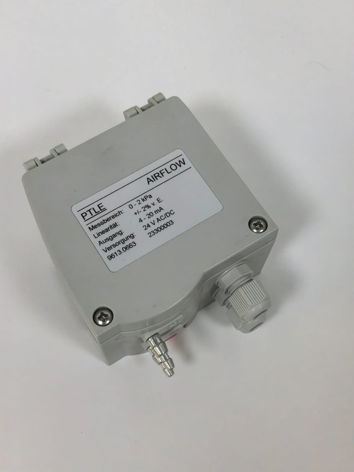 PTLE 9613.0663 PTLE 9613.0663 AIRFLOW PRESSURE TRANSMITTER 24VAC/DC 4