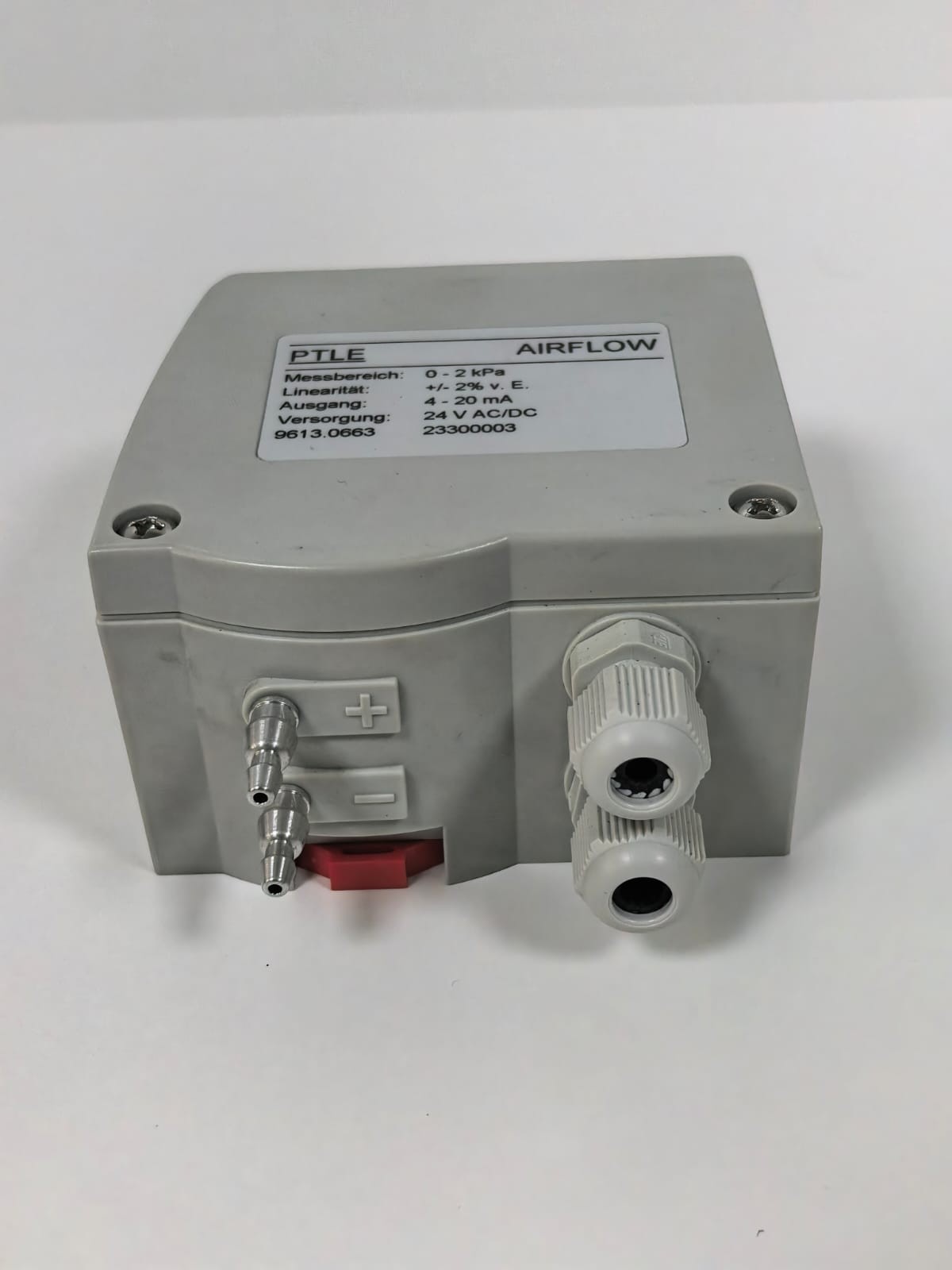 PTLE 9613.0663 PTLE 9613.0663 AIRFLOW PRESSURE TRANSMITTER 24VAC/DC 8