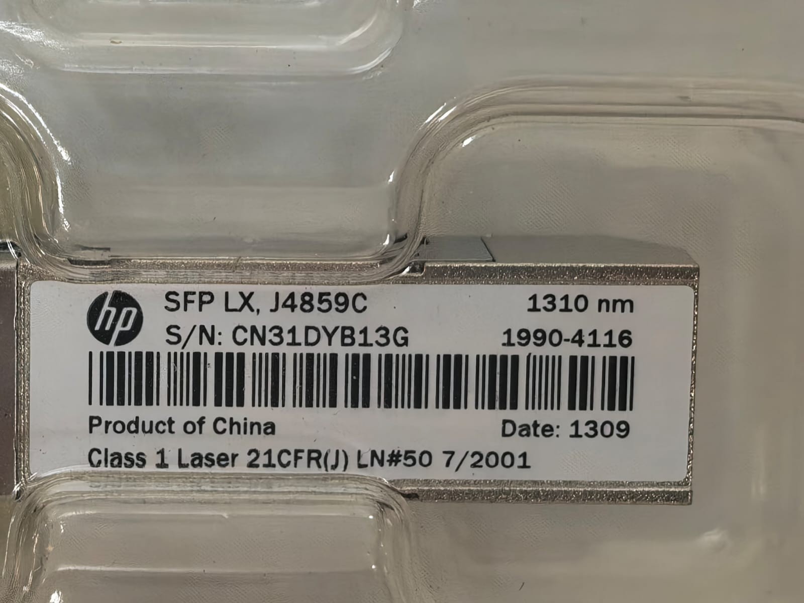 HP 1990-4116 HP SFP LX J4859C TRANSCEIVER 1990 4