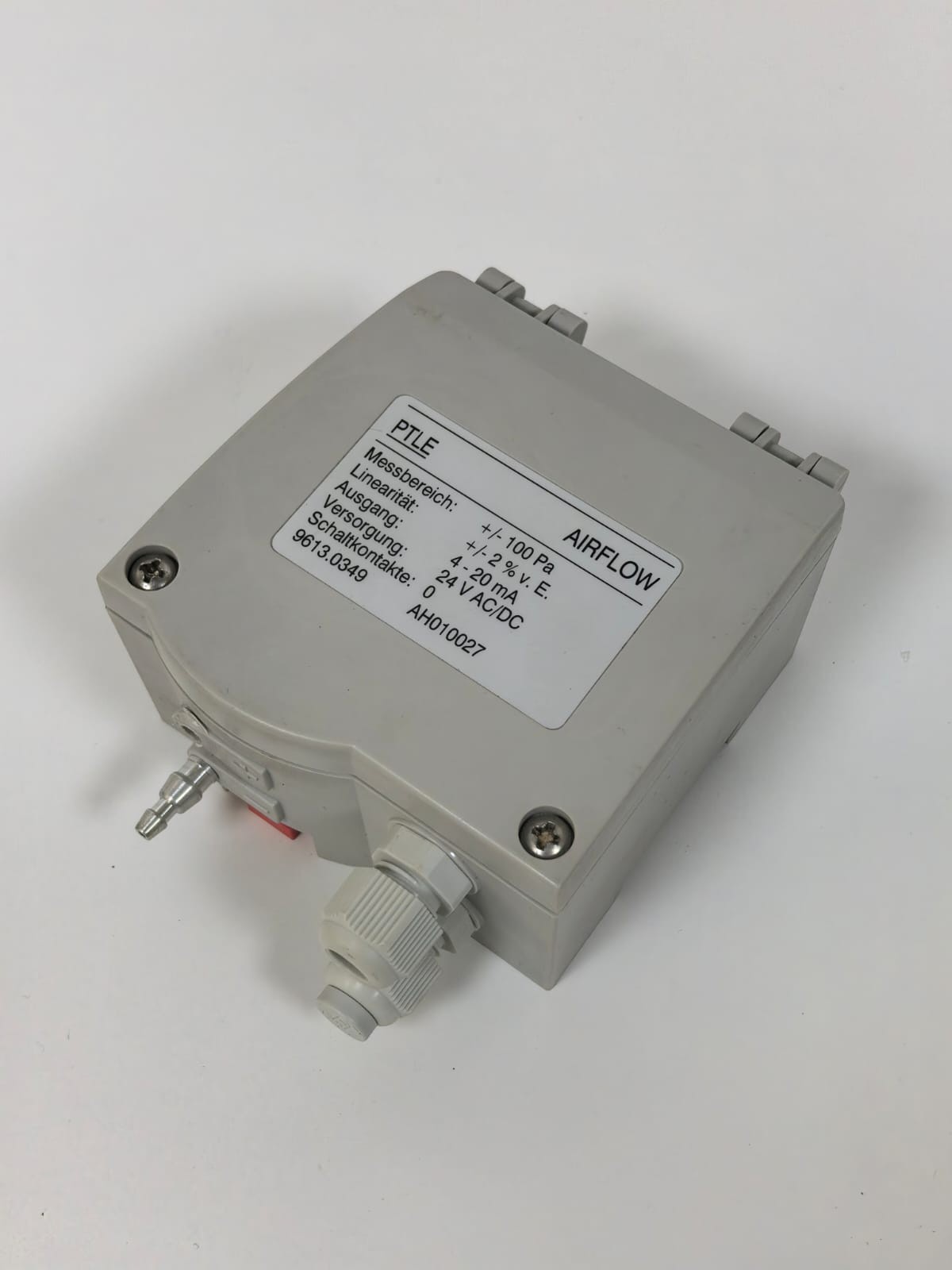 PTLE 9613.0349 PTLE 9613.0349 AIRFLOW PRESSURE TRANSMITTER 24VAC/DC 4