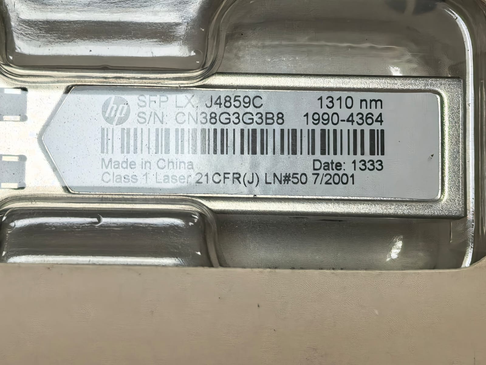 HP 1990-4364 HP SFP LX J4859C TRANSCEIVER 1990 3