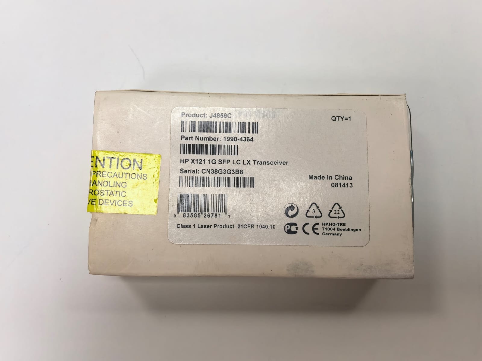 HP 1990-4364 HP SFP LX J4859C TRANSCEIVER 1990 1