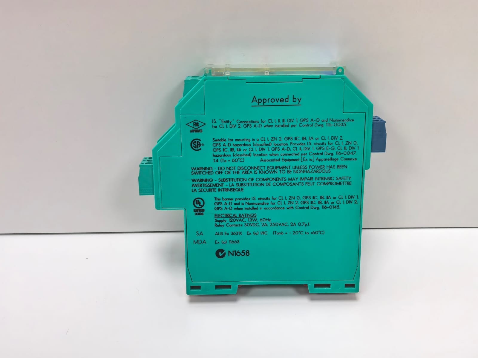 Pepperl 103371S PEPPERL+FUCHS KFA5-SR2-EX1.W SWITCH AMPLIFIER 103371S 6