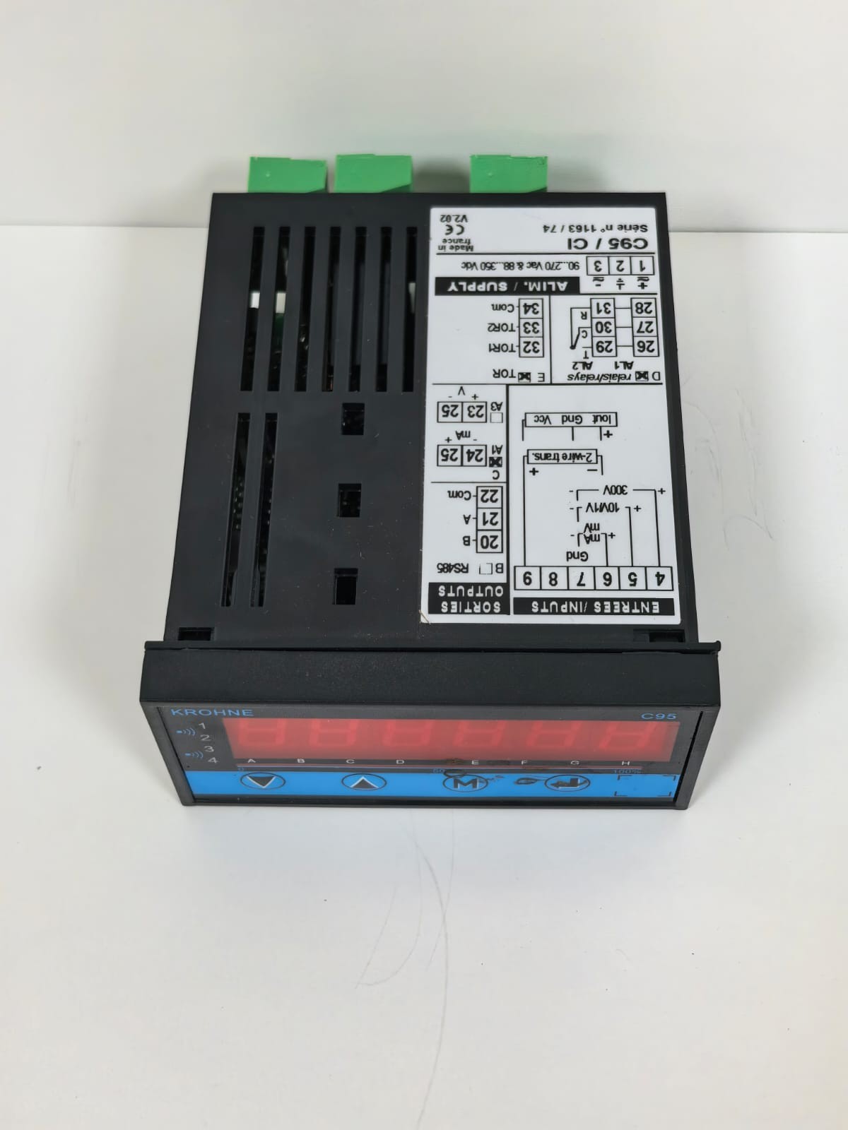 KROHNE C95 C95/CI V2.02 KROHNE C95 C95/CI V2.02 DIGITAL PANEL METER 8