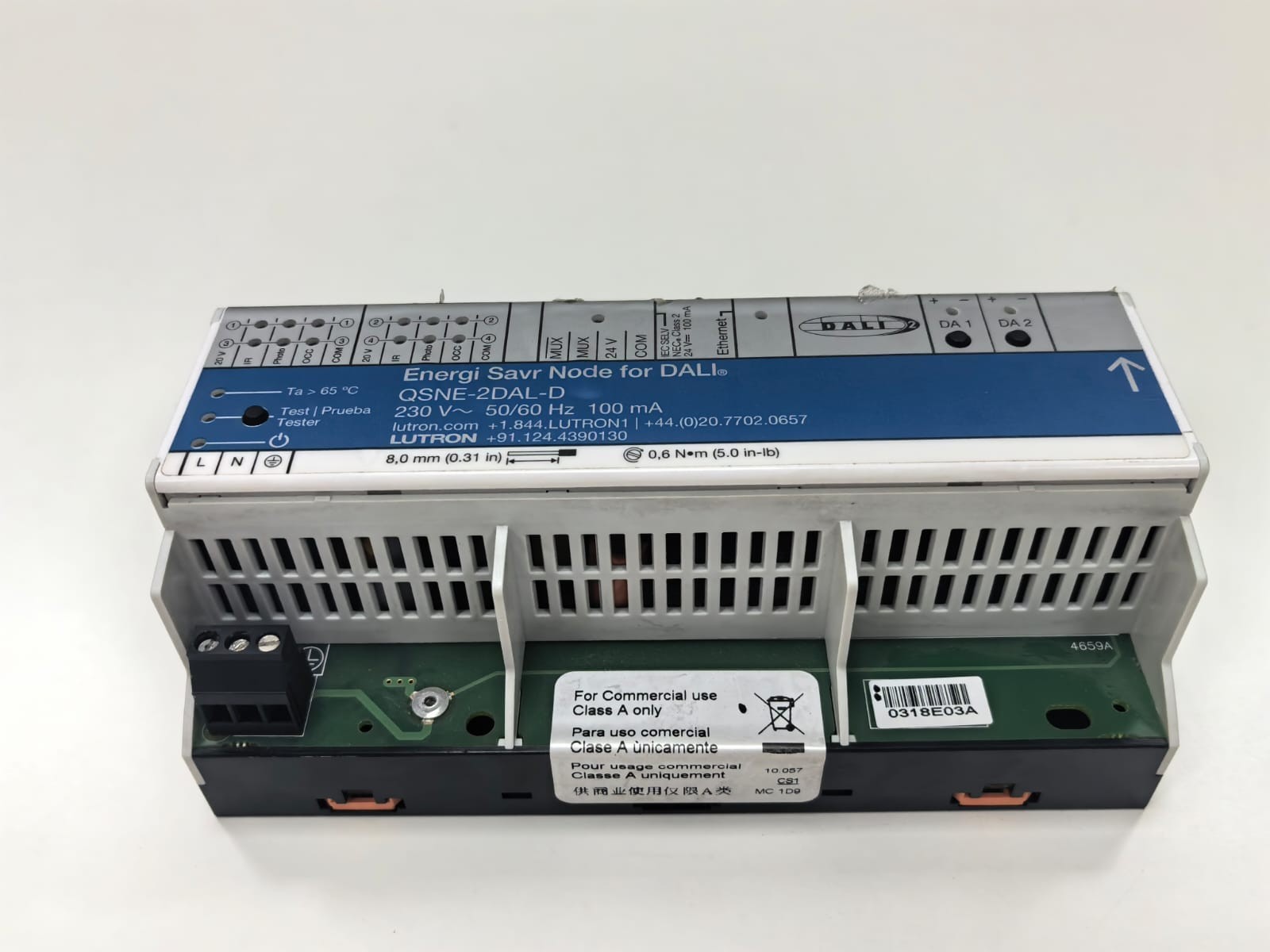 Lutron QSNE-2DAL-D LUTRON QSNE-2DAL-D ENERGI SAVR NODE FOR DALI 230V-50/60HZ 100MA 5