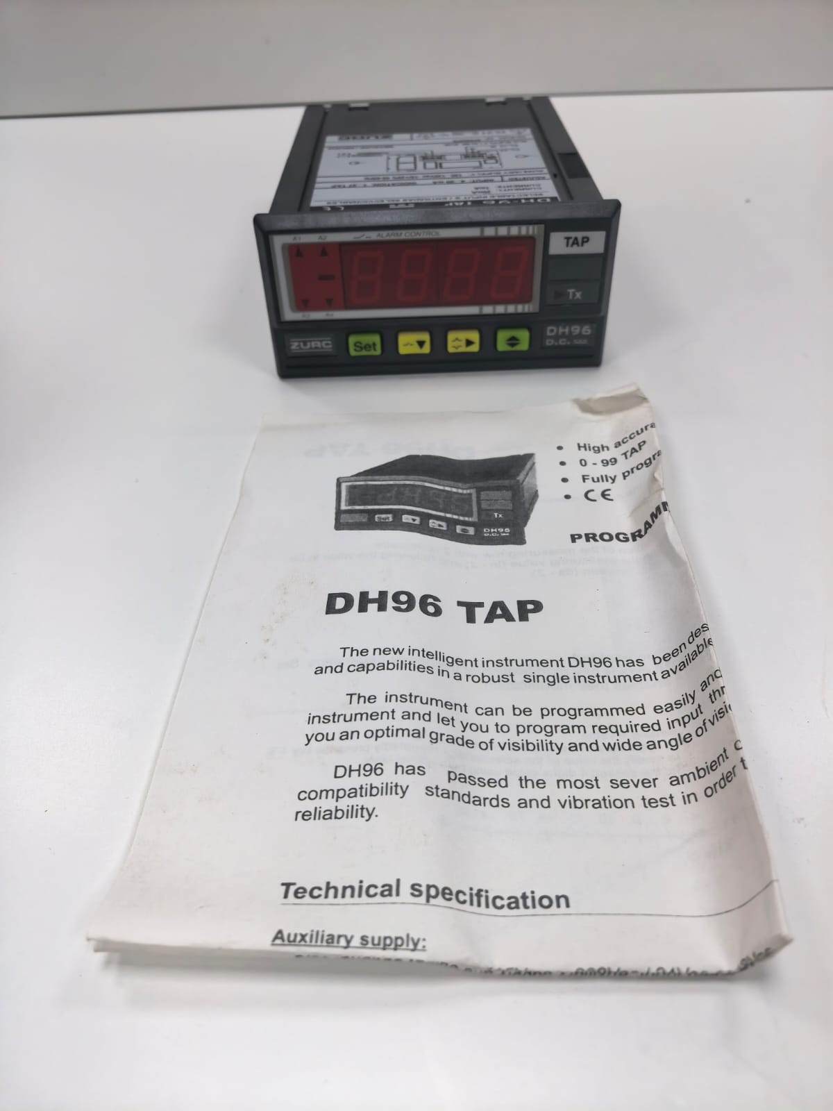 ZURC DH-96 TAP ZURC DH-96 TAP PROGRAMMABLE DIGITAL METER 100-120VAC 1