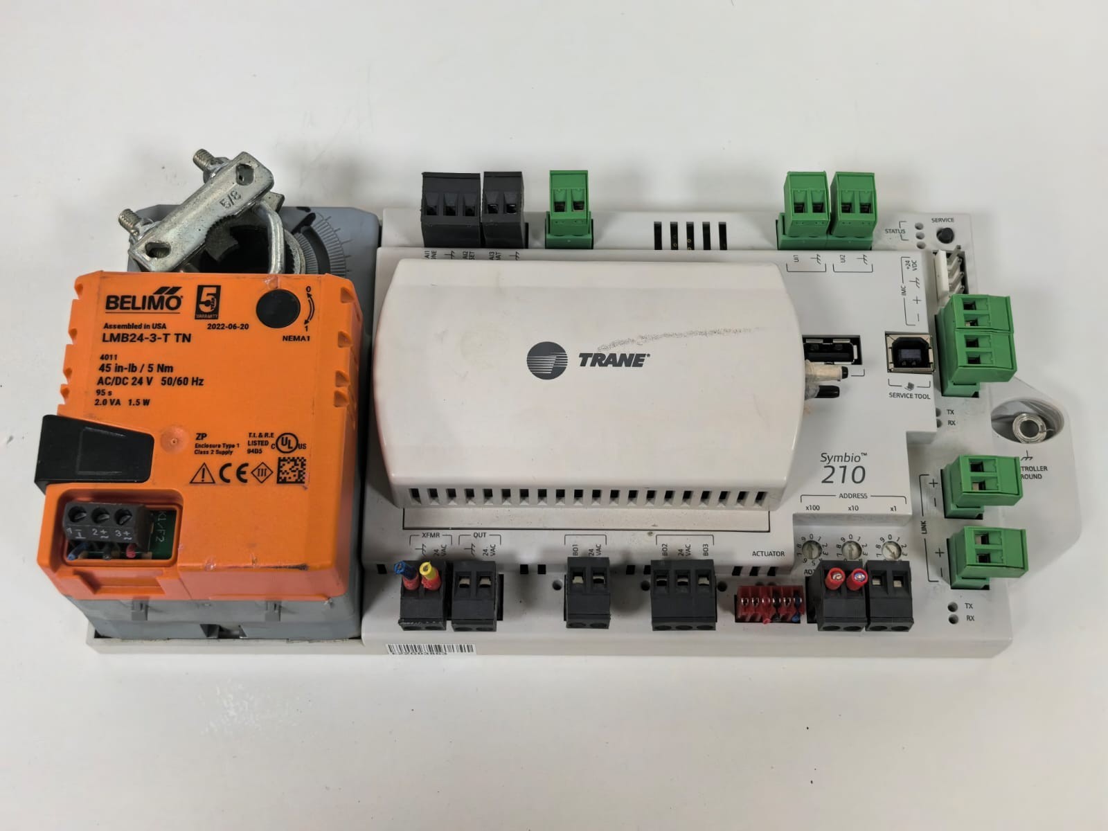 Trane BMSY210AAA0B000111 X13651774002 REV.C W/ BELIMO LMB24-3-T TN TRANE SYMBIO 210 BMSY210AAA0B000111 X13651774002 REV.C W/ BELIMO LMB24-3-T TN 6