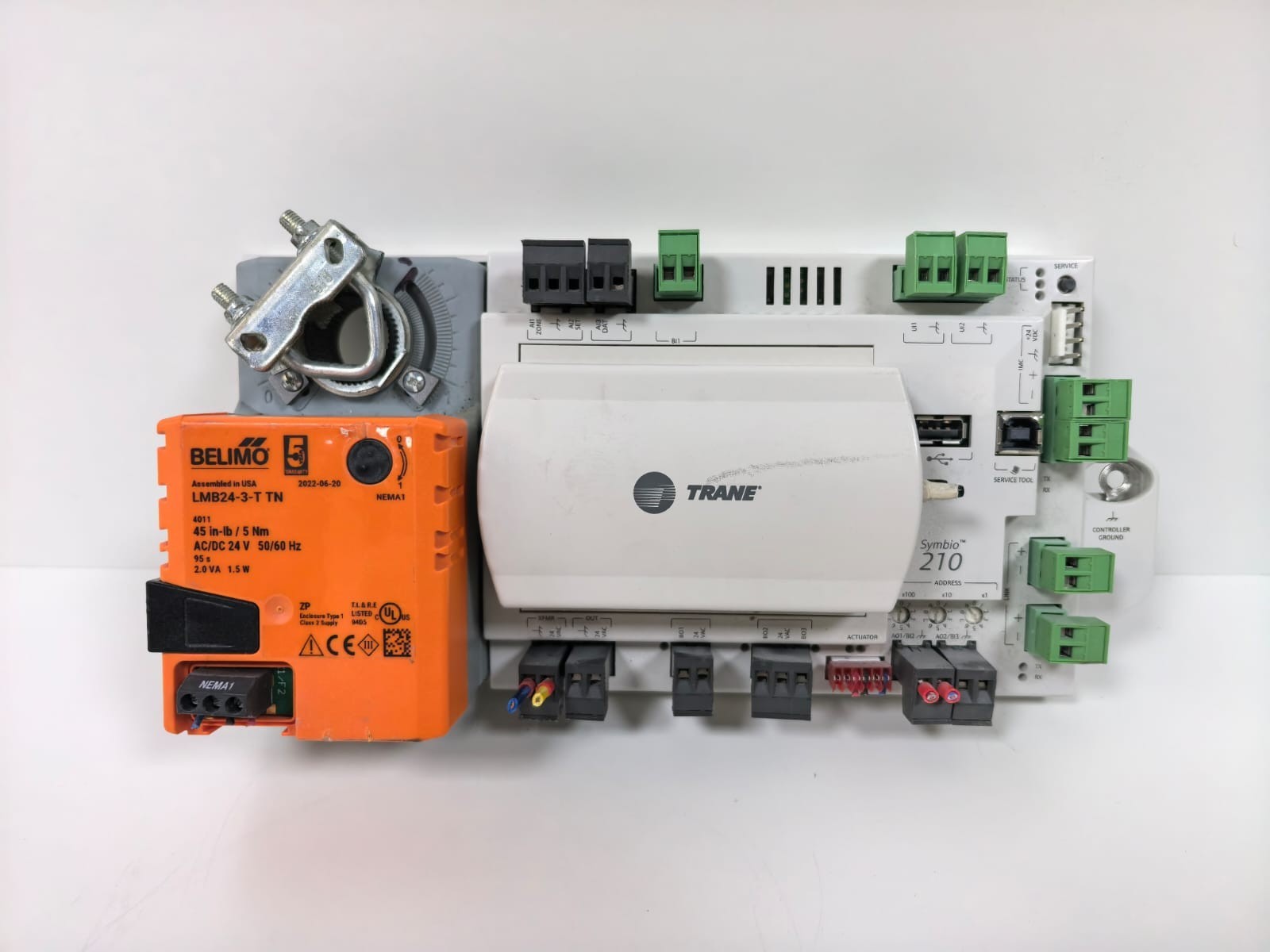 Trane BMSY210AAA0B000111 X13651774002 REV.C W/ BELIMO LMB24-3-T TN TRANE SYMBIO 210 BMSY210AAA0B000111 X13651774002 REV.C W/ BELIMO LMB24-3-T TN 1