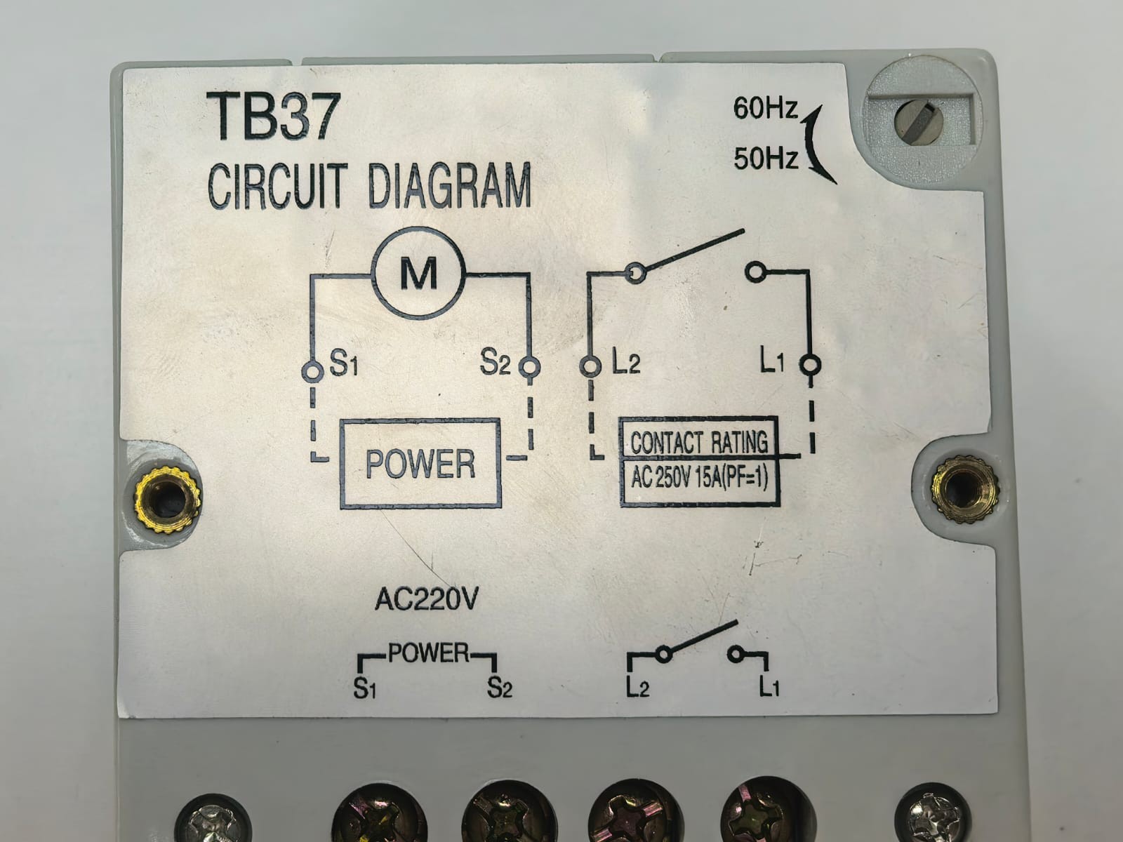 TB-37 TB-37 MECHANICAL TIME SWITCH PCS 3