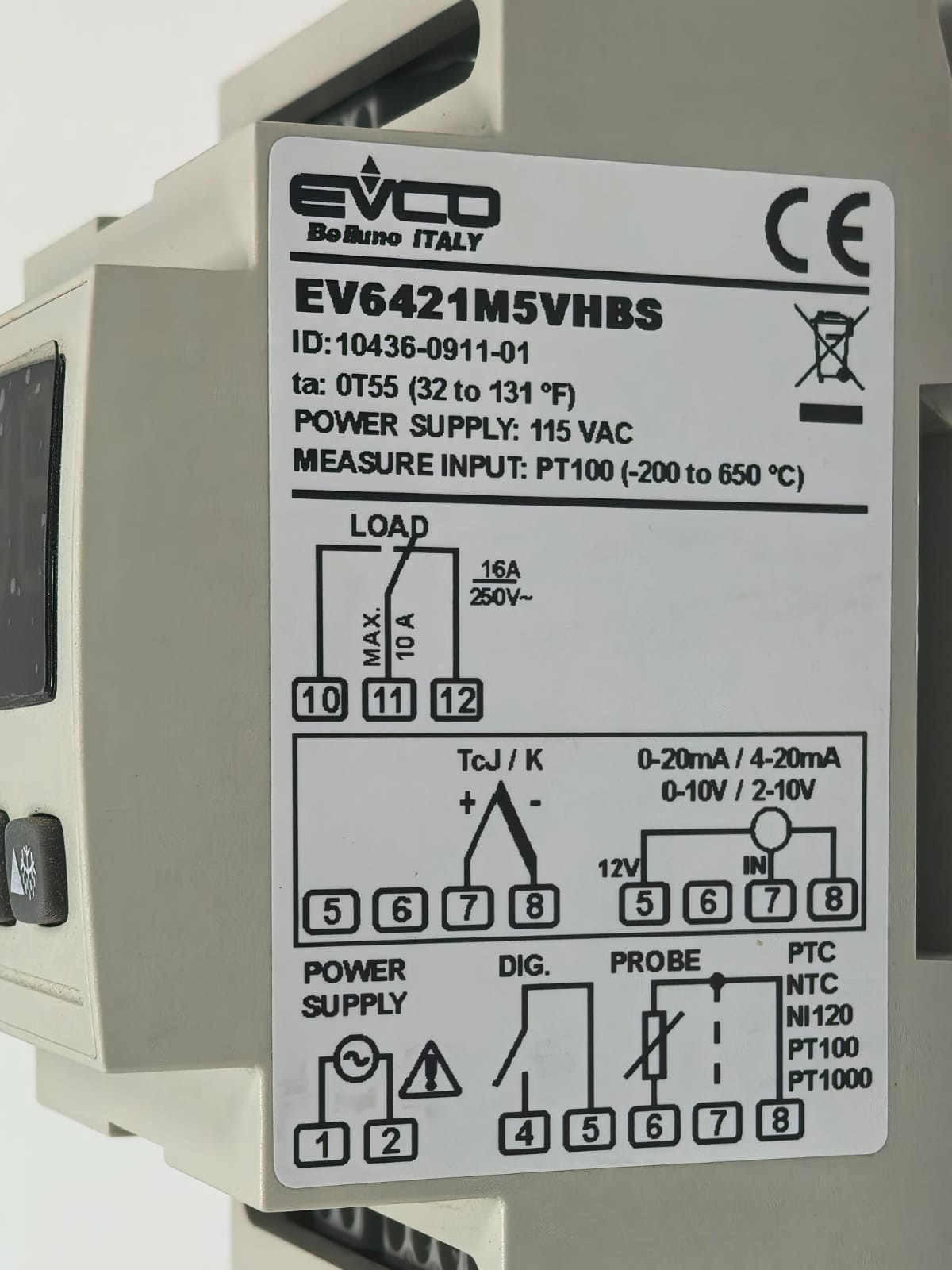 EVCO EV6421M5VHBS EVCO EV6421M5VHBS DIGITAL TEMPERATURE CONTROLLER 3