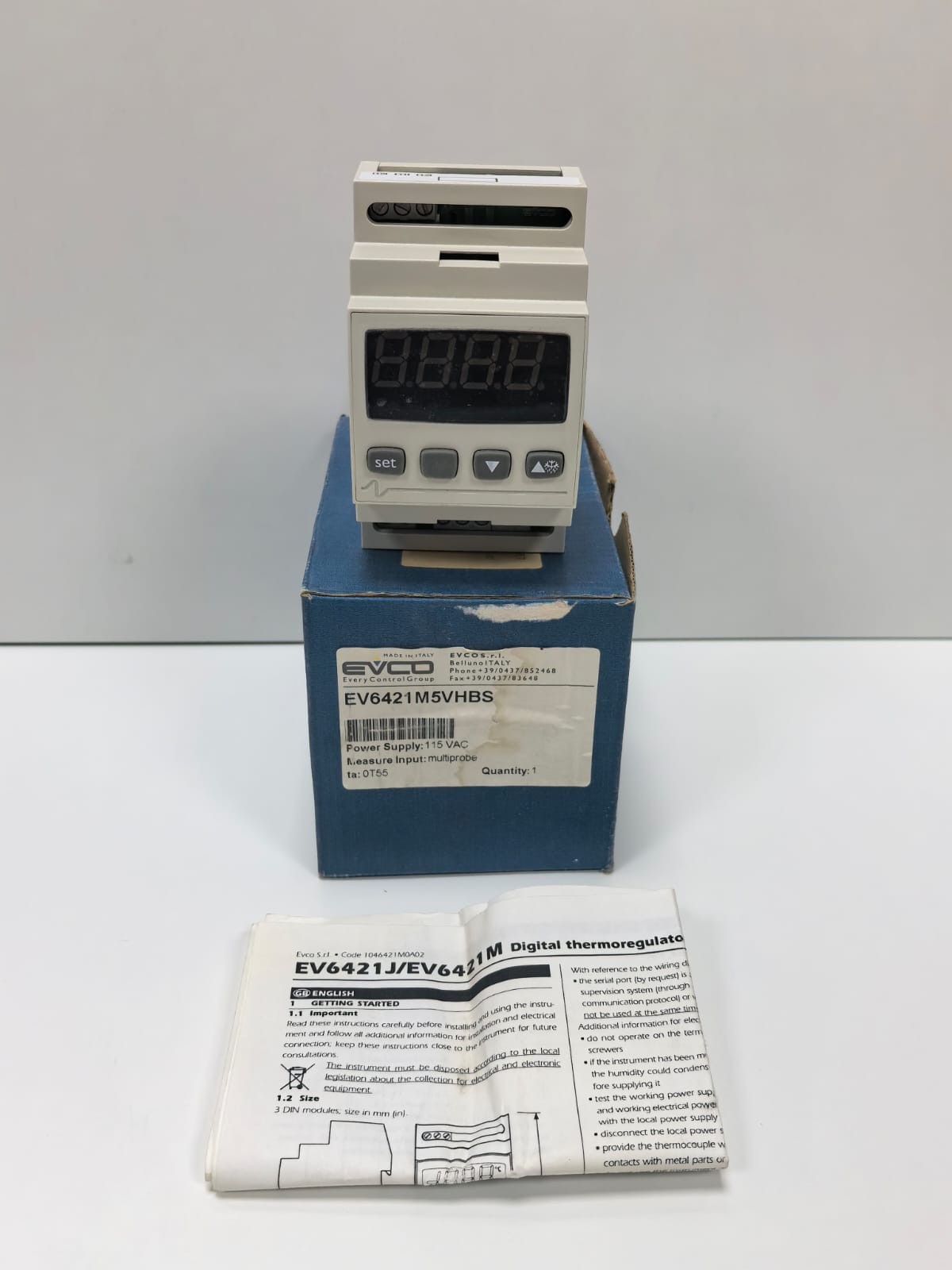 EVCO EV6421M5VHBS EVCO EV6421M5VHBS DIGITAL TEMPERATURE CONTROLLER 1