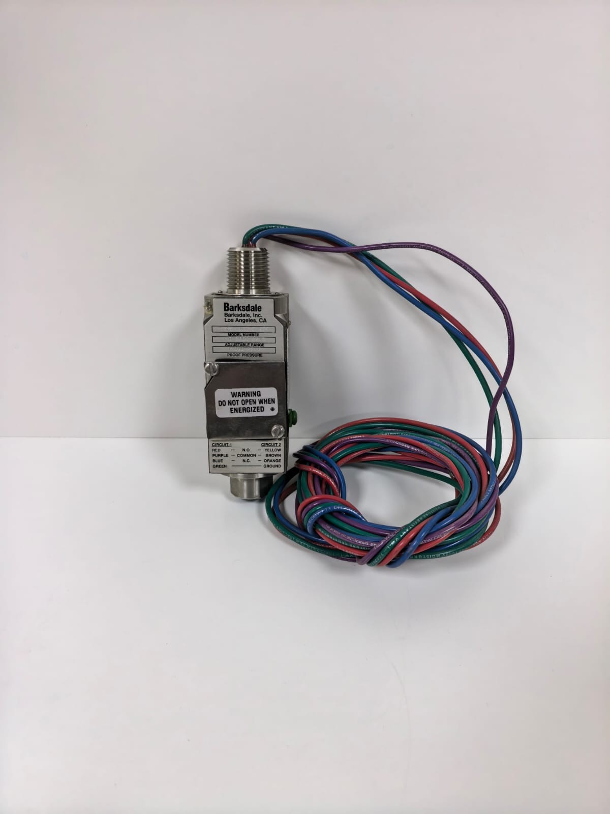 Barksdale 9692X-1CC-6-Q14 BARKSDALE 9692X-1CC-6-Q14 PRESSURE SWITCH 15000 PSIG 2
