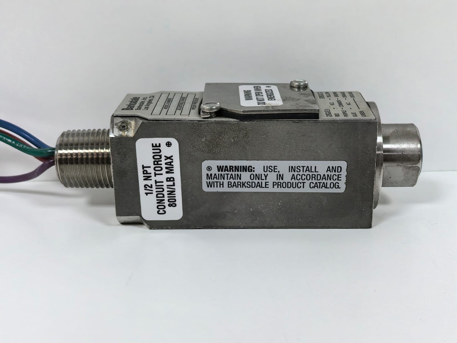 Barksdale 9692X-1CC-6-Q14 BARKSDALE 9692X-1CC-6-Q14 PRESSURE SWITCH 15000 PSIG 4