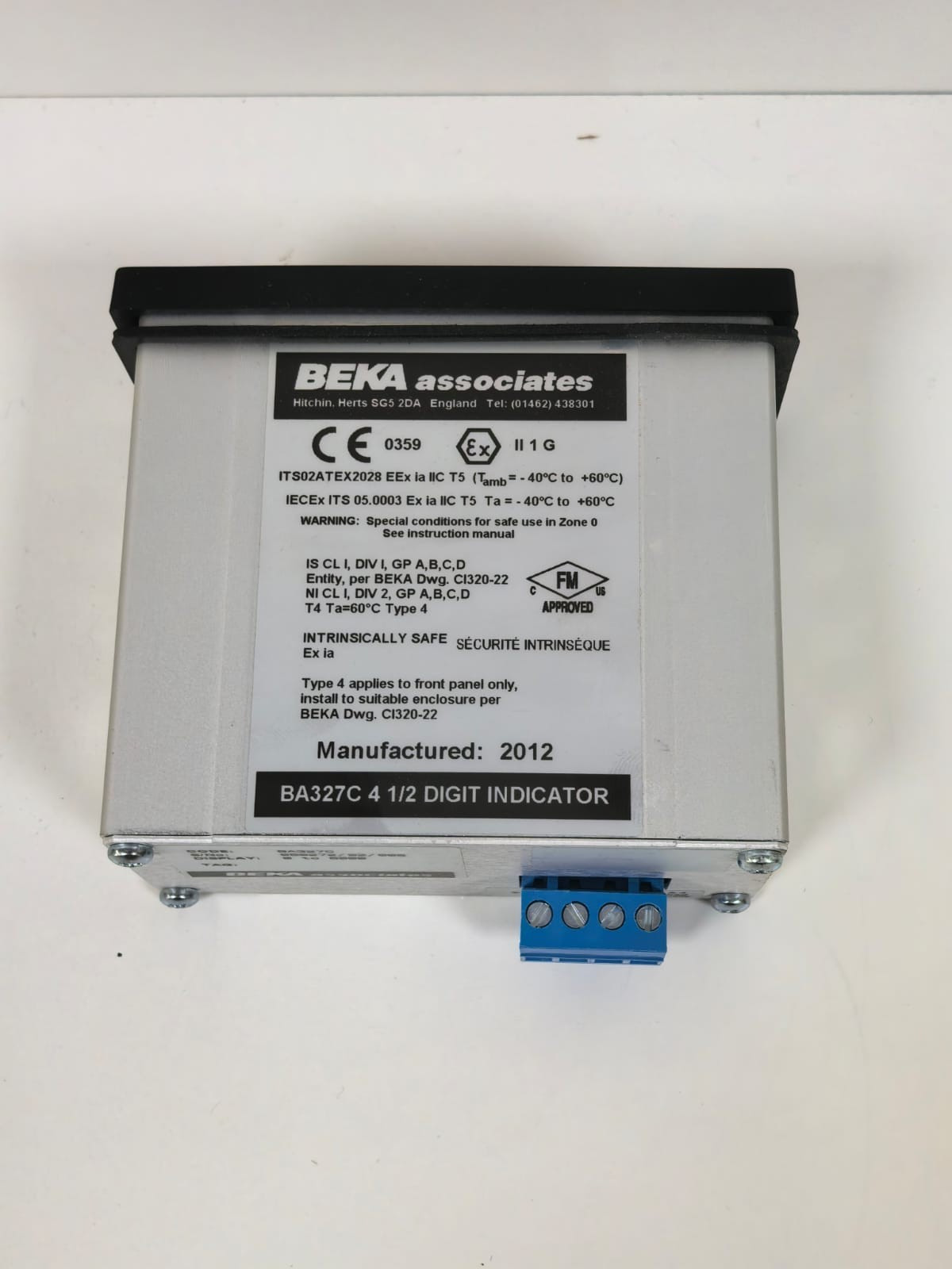 BEKA ASSOCIATES BA327C BEKA ASSOCIATES BA327C 4 1/2 DIGIT INDICATOR 6