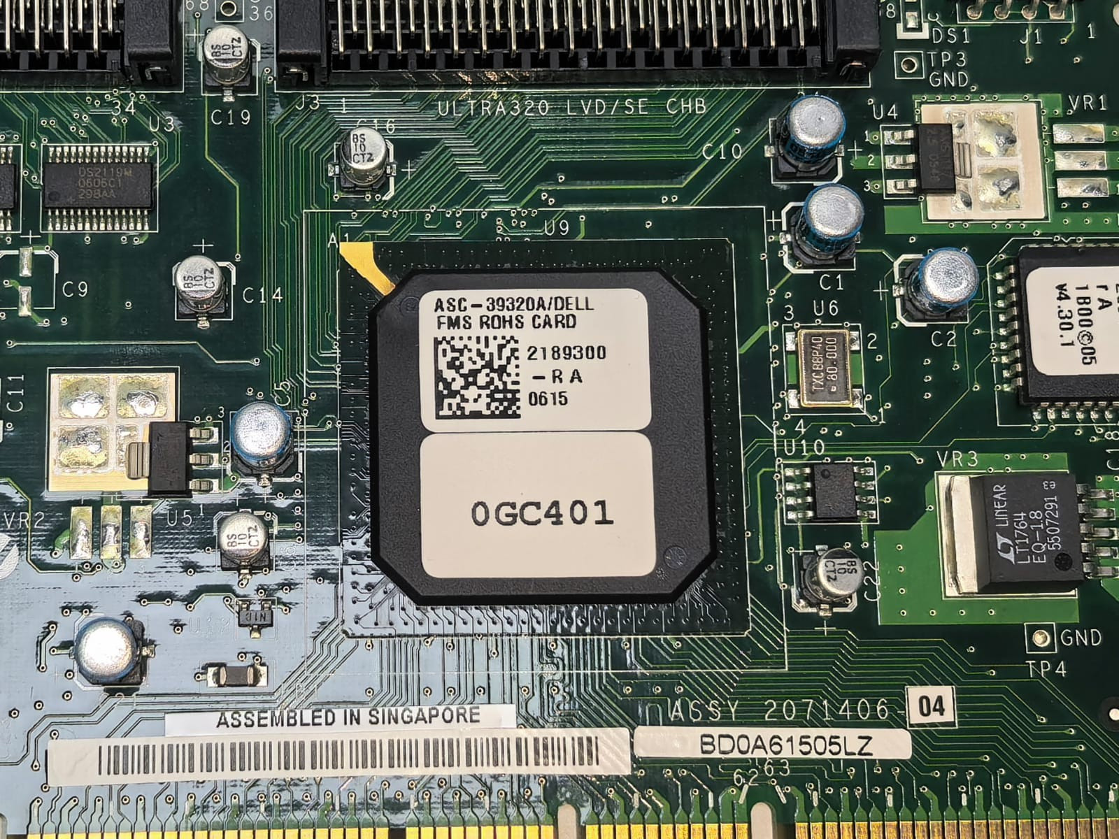 Adaptec ASC-39320A/DELL 0GC401 ADAPTEC ASC-39320A/DELL 0GC401 SCSI CARD 39320A 3