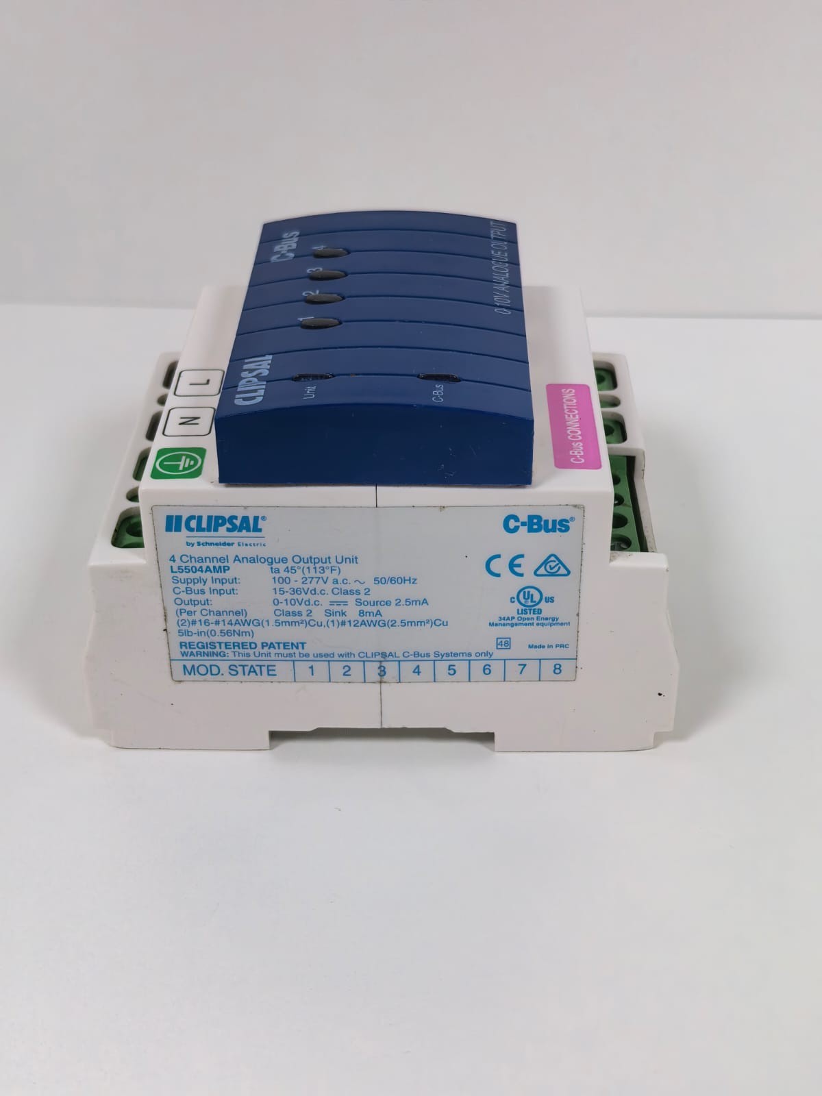Clipsal L5504AMP CLIPSAL L5504AMP 4 CHANNEL ANALOGUE OUTPUT UNIT (MFG: 2016) 6