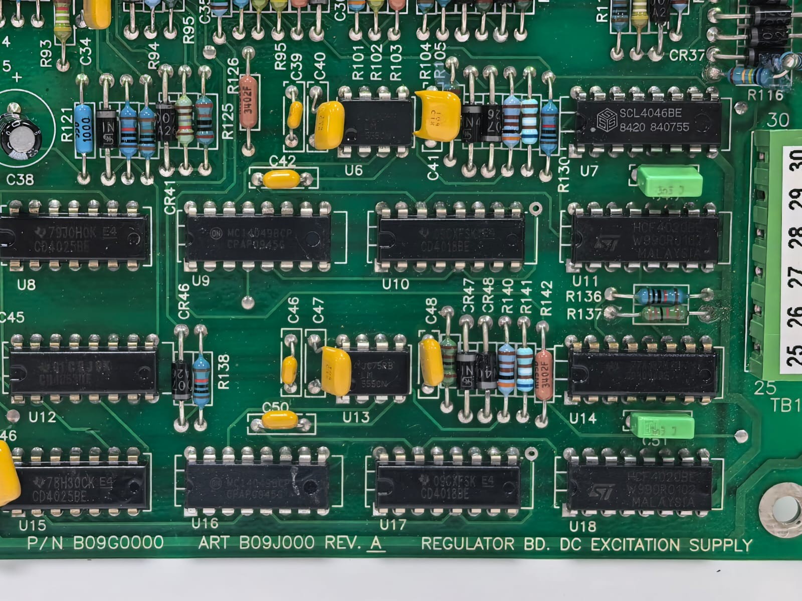 NATIONAL OILWELL VARCO B09G0000 NATIONAL OILWELL VARCO B09G0000 REGULATOR BOARD DC EXCITATION SUPPLY 3