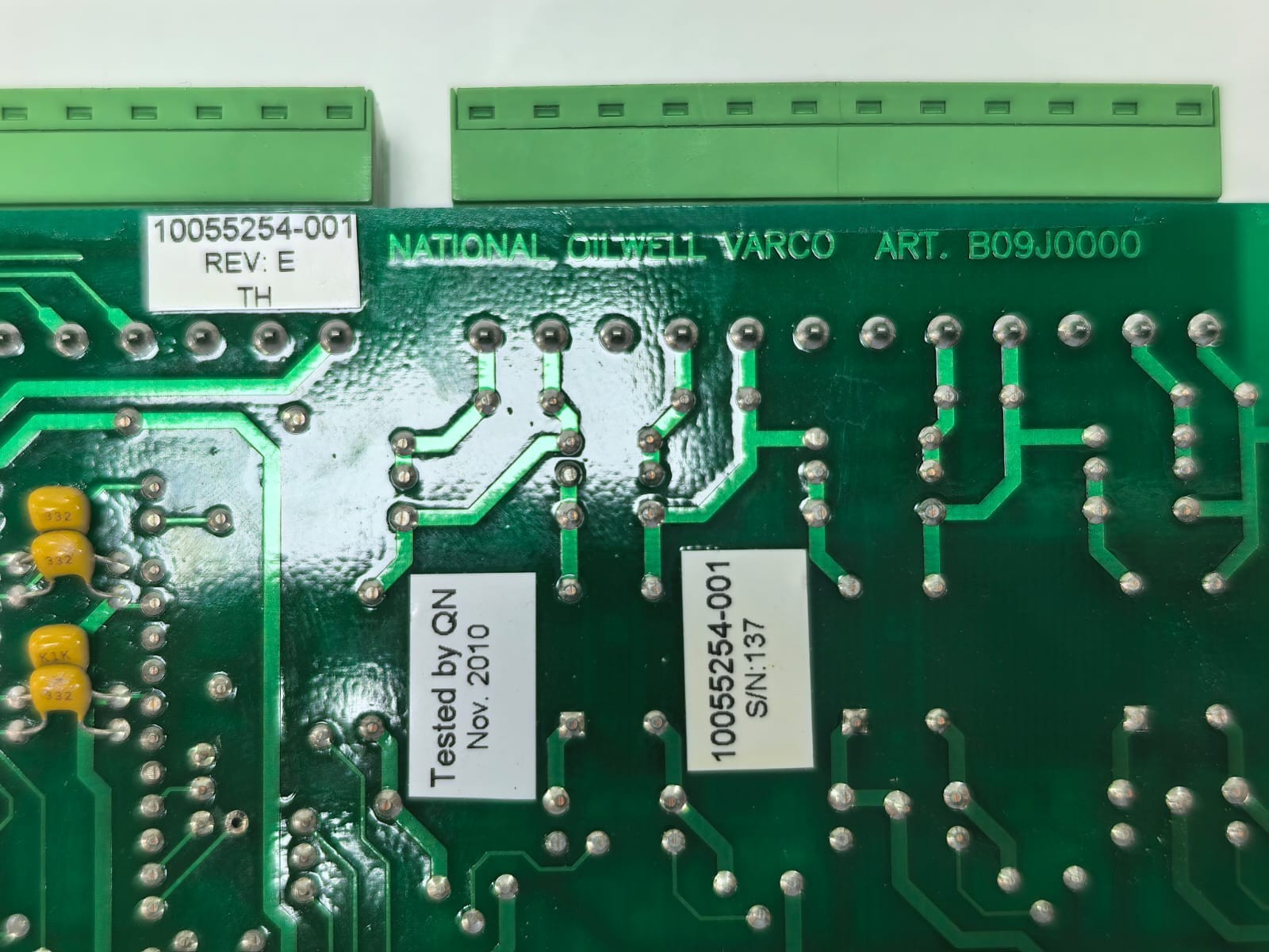 NATIONAL OILWELL VARCO B09G0000 NATIONAL OILWELL VARCO B09G0000 REGULATOR BOARD DC EXCITATION SUPPLY 8