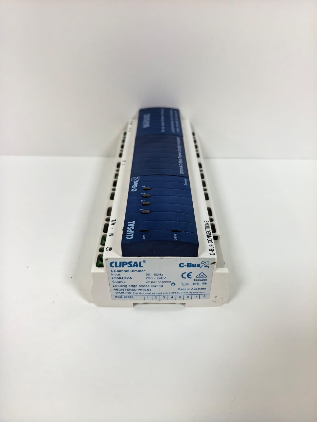 CLIPSAL L5504D2A CLIPSAL C-BUS 2 L5504D2A 4 CHANNEL DIMMER ( MFG. 2007) 10
