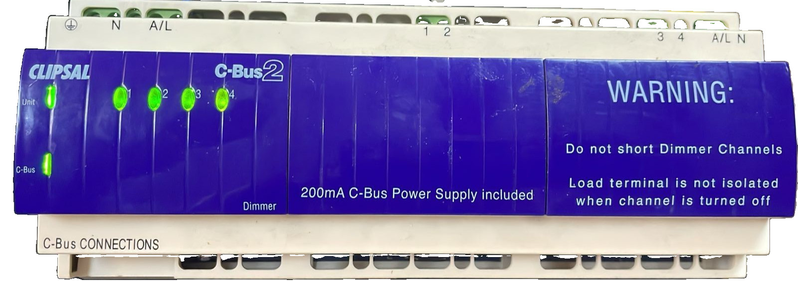 CLIPSAL L5504D2A CLIPSAL C-BUS 2 L5504D2A 4 CHANNEL DIMMER ( MFG. 2007) 1