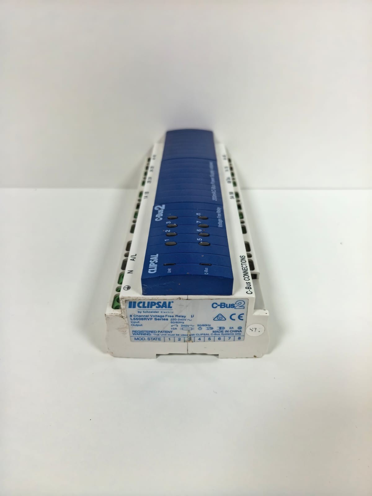 Clipsal L5508RVF CLIPSAL L5508RVF C-BUS2 8-CHANNEL VOLTAGE FREE RELAY 220-240V 9