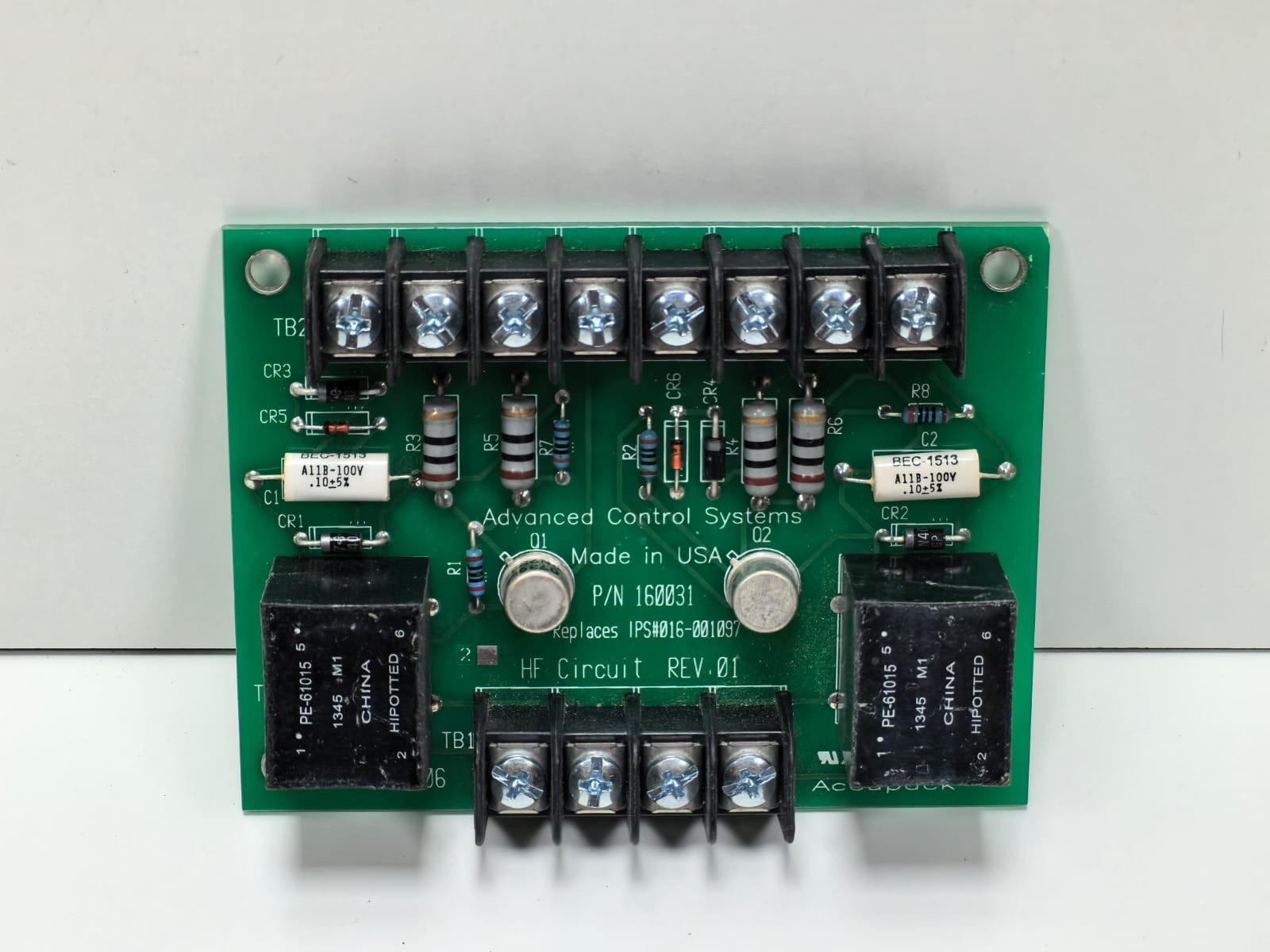 ADVANCED CONTROL SYSTEMS 160031 ADVANCED CONTROL SYSTEMS 160031 HF CIRCUIT REV.01 1
