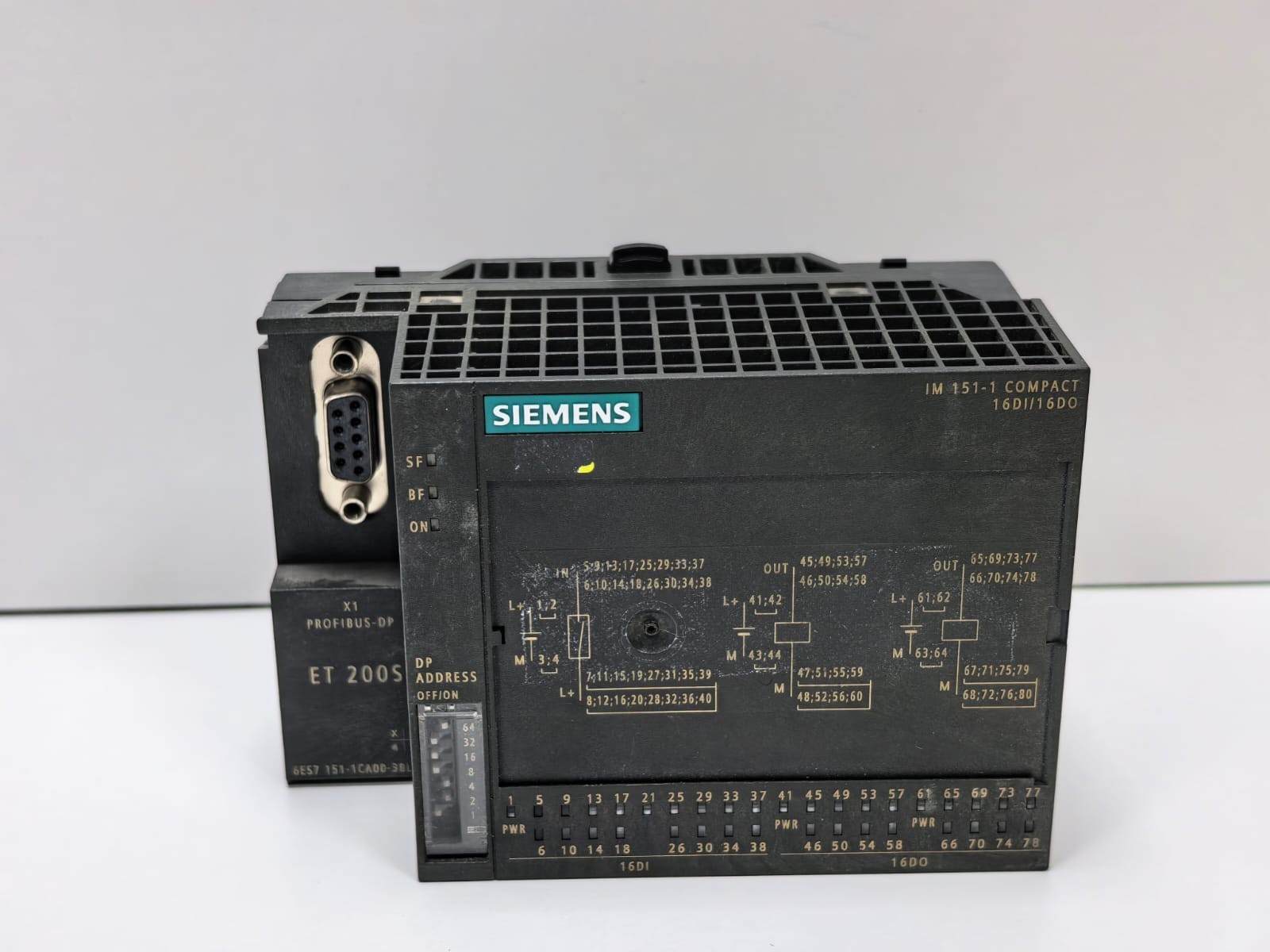 Siemens 6ES7 151-1CA00-3BL0 SIEMENS 6ES7 151-1CA00-3BL0 SIMATIC ET 200S COMPACT INTERFACE MODULE 2