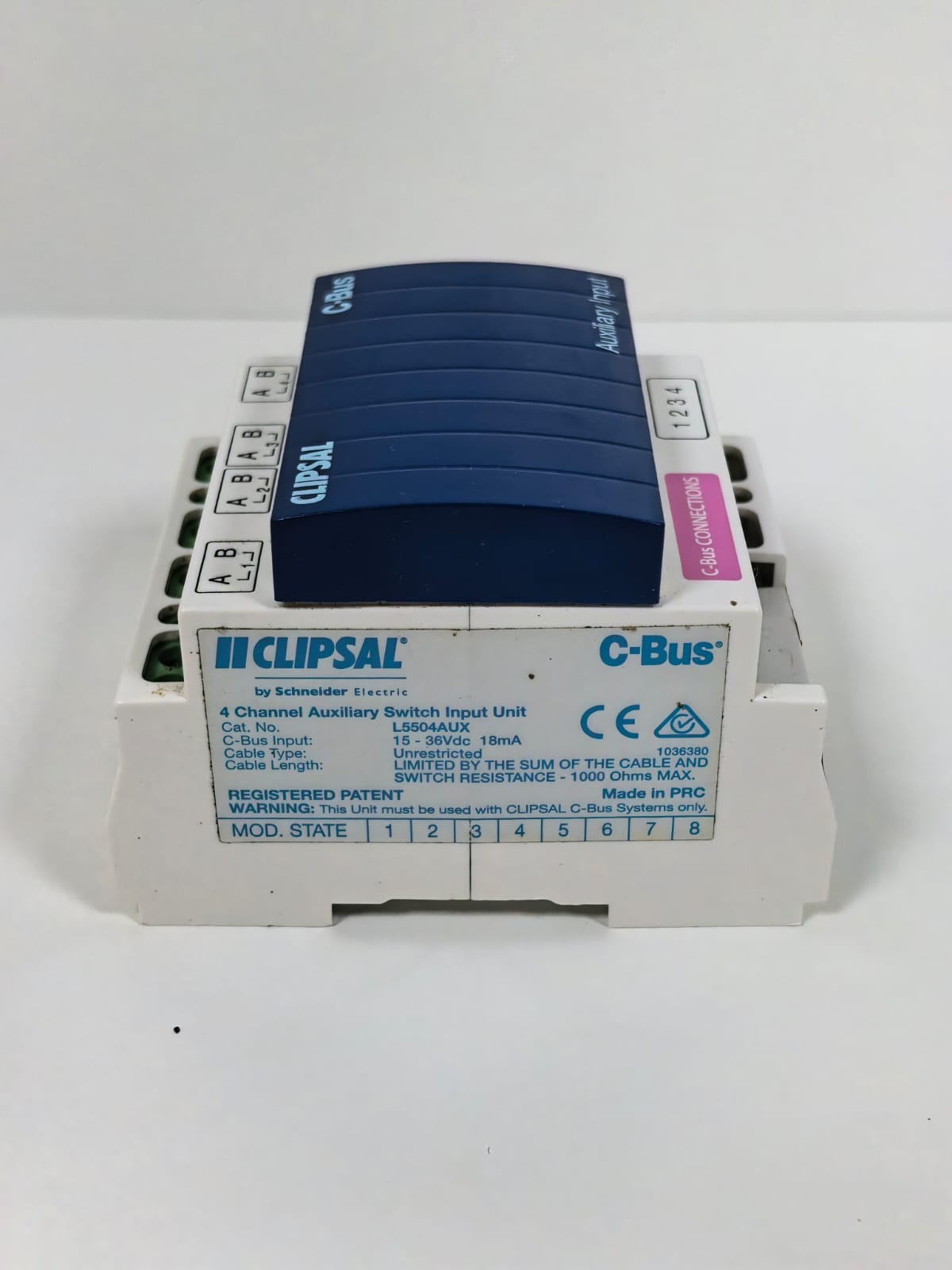 CLIPSAL L5504AUX CLIPSAL L5504AUX 4 CHANNEL AUXILLARY SWITCH INPUT UNIT (MFG:2016) 9